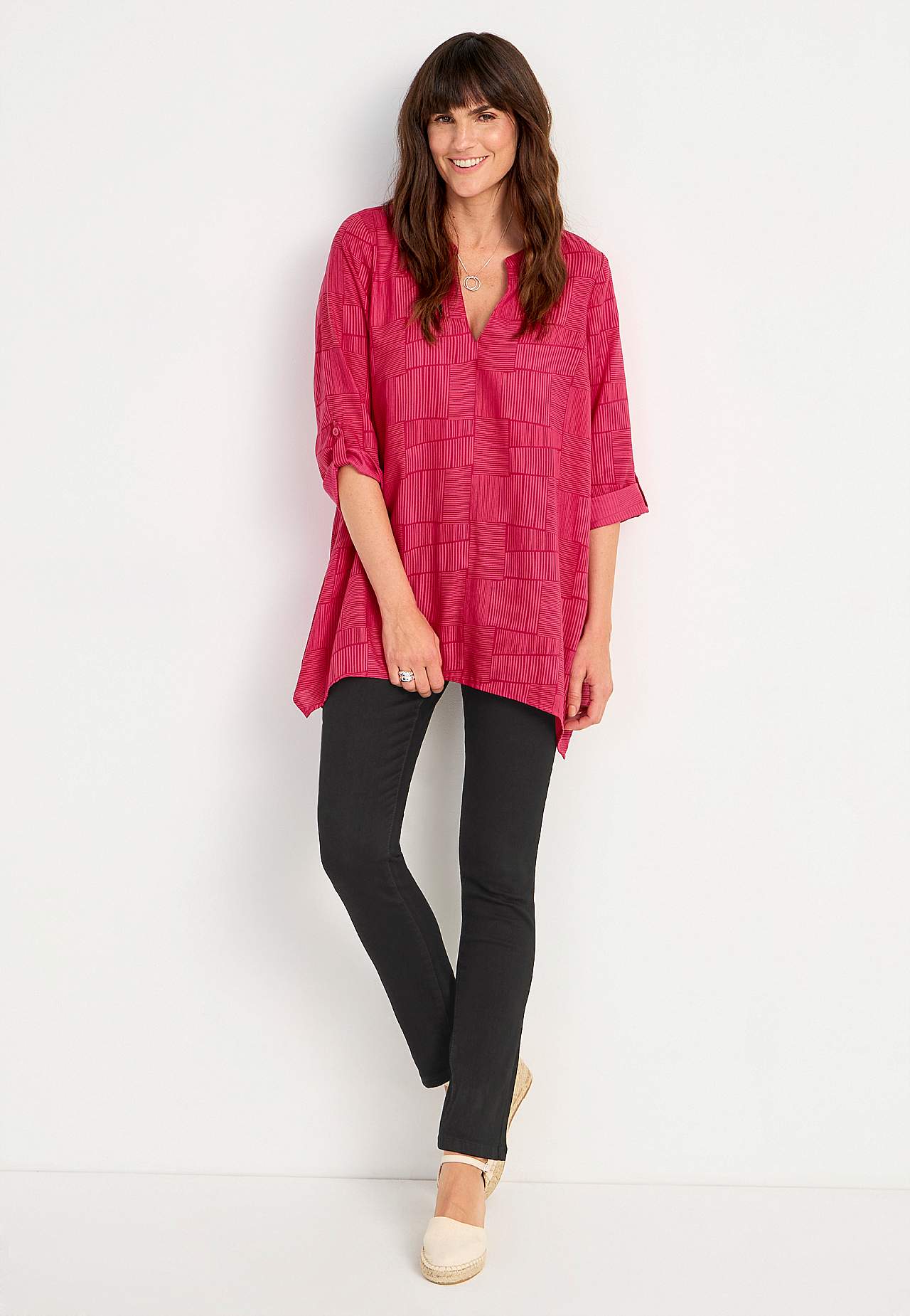 Tuniek met v-hals