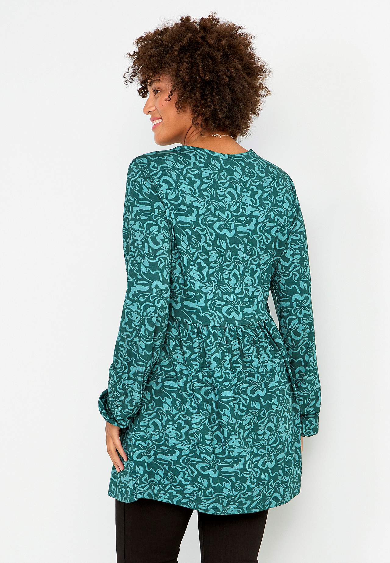 Jersey tuniek met lange mouwen Agatha