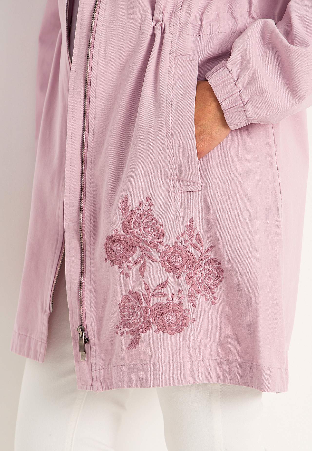 Parka met borduursel