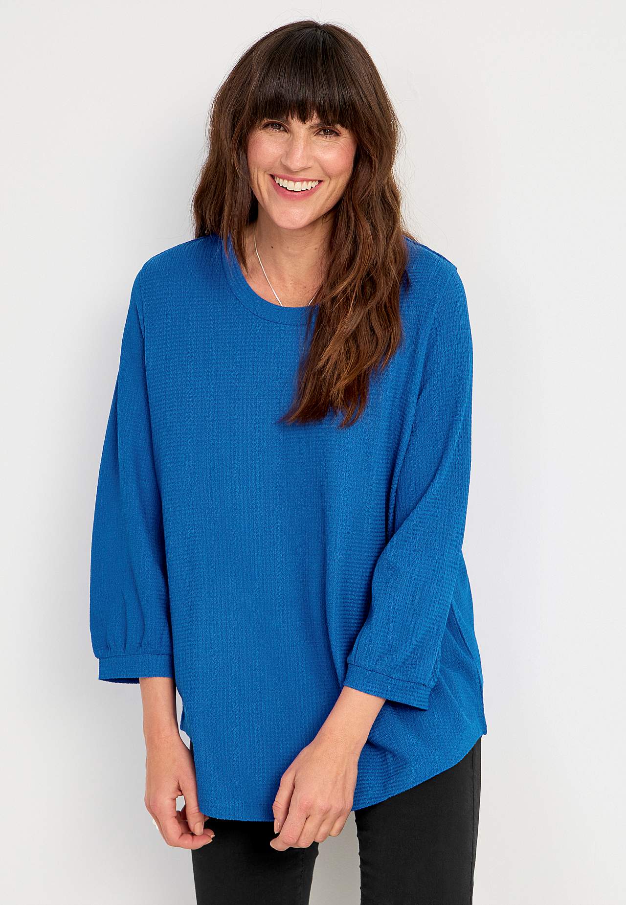 Jersey tuniek met 3/4 mouw