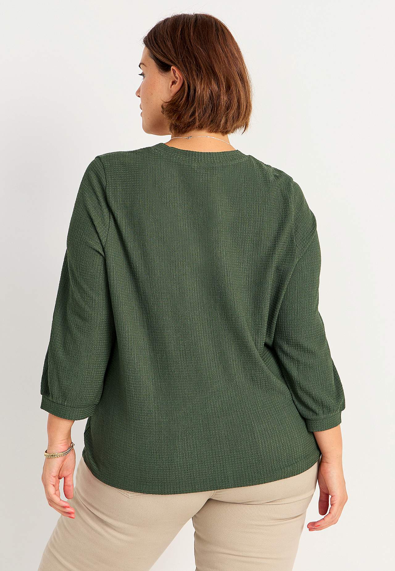 Jersey tuniek met 3/4 mouw
