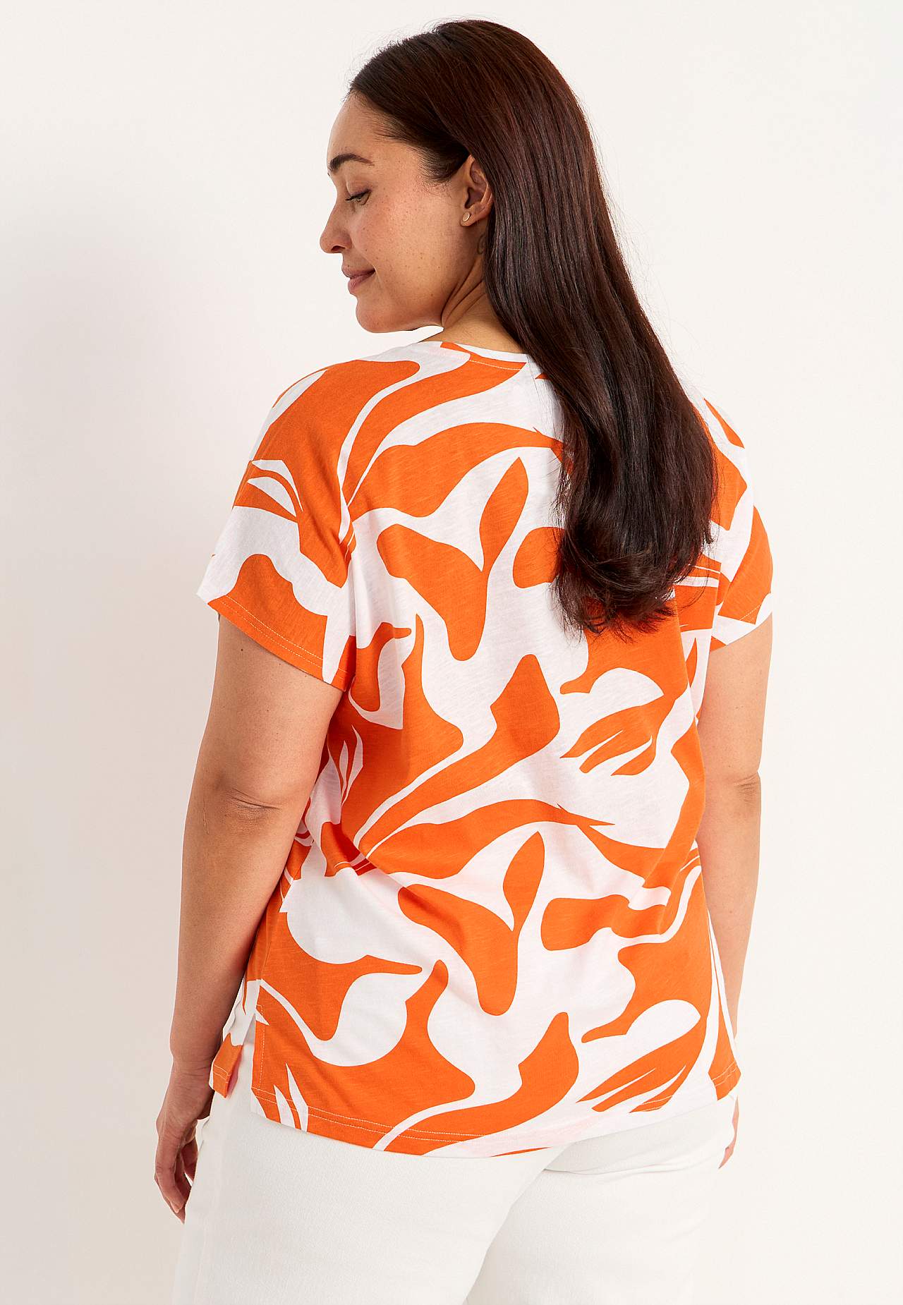 Jersey-topje met korte mouwen