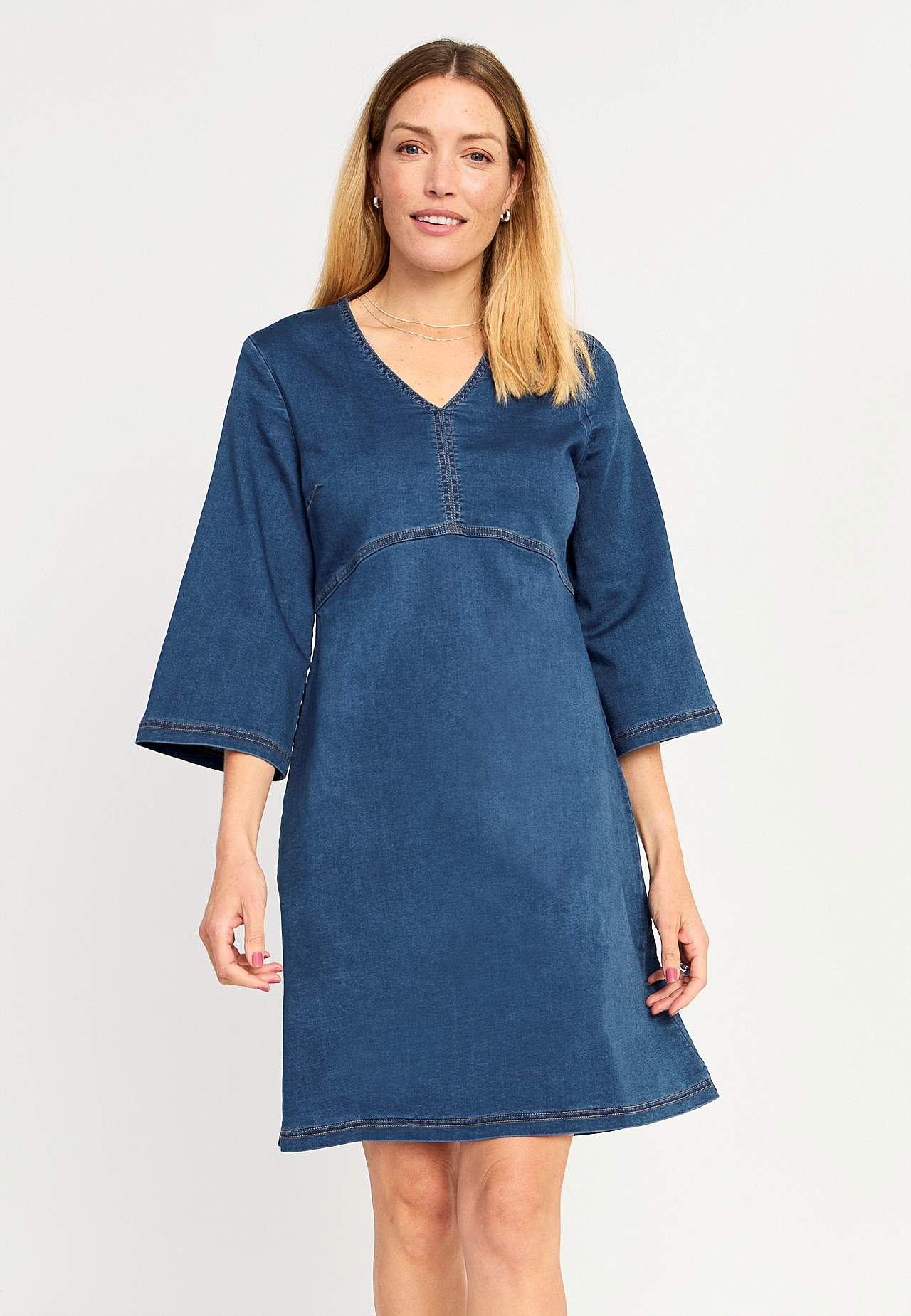 Jurk van denim-jersey Olga