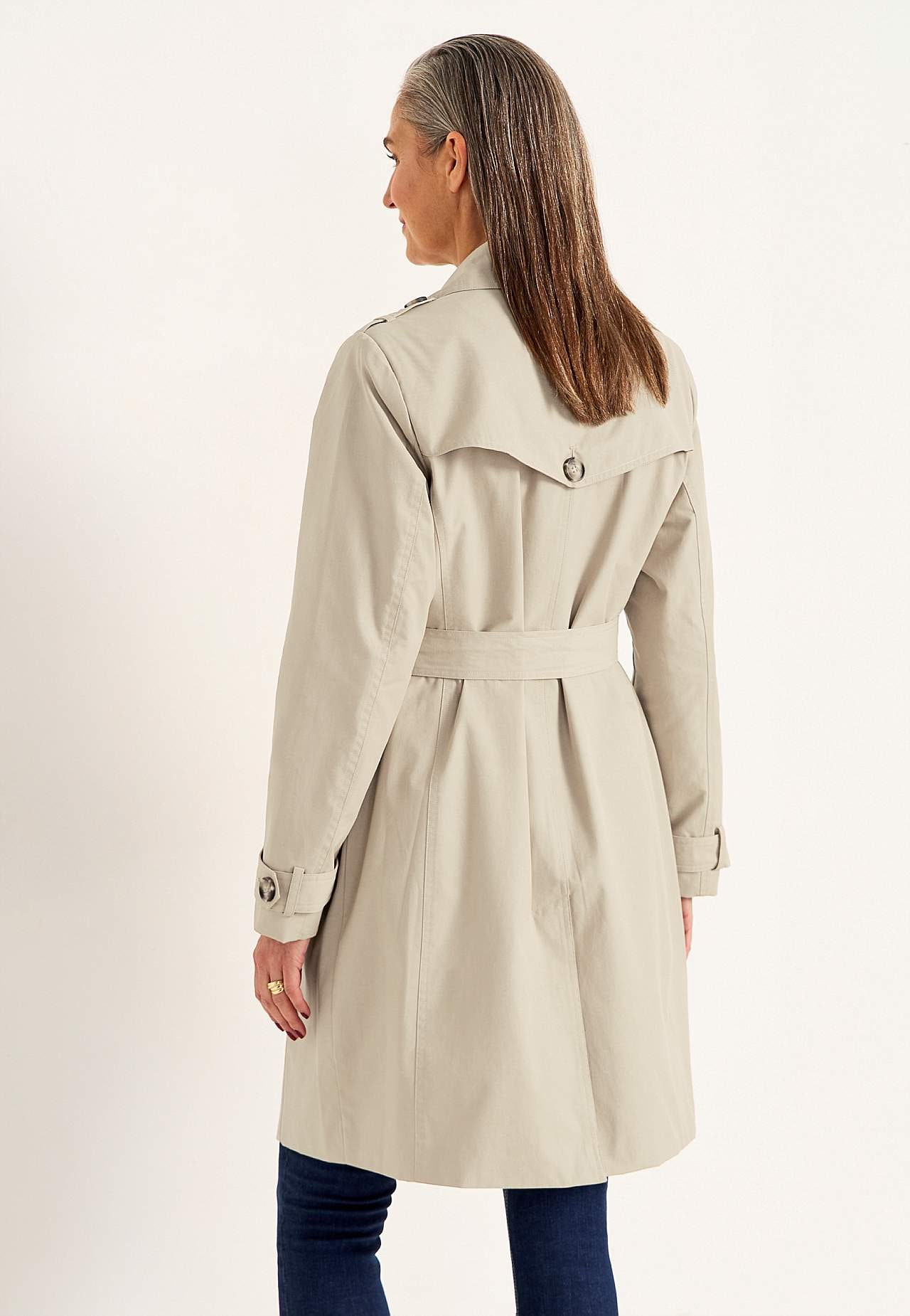 Enkelrij trenchcoat