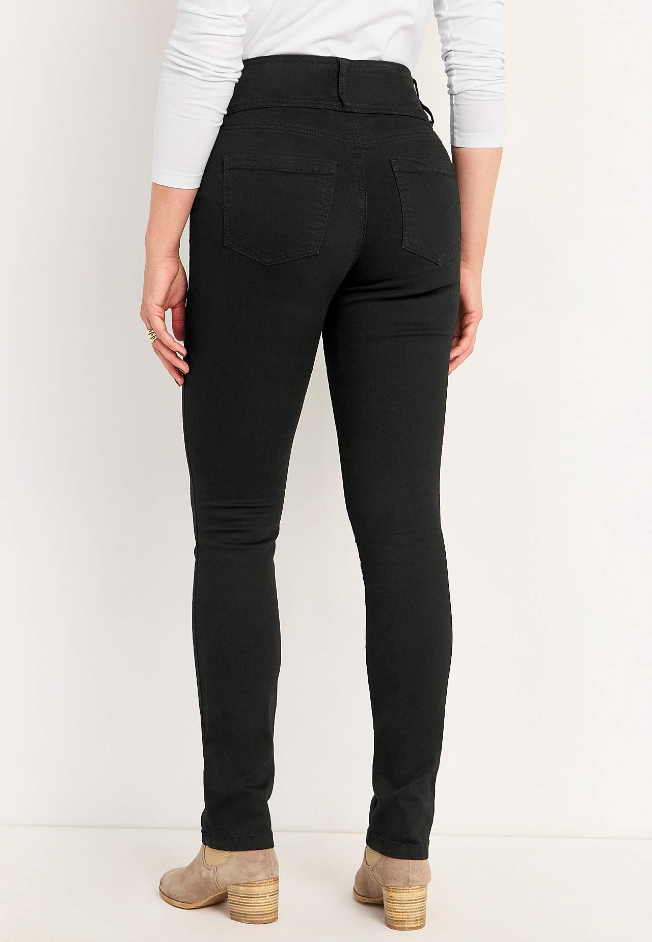 Smalle spijkerbroek met hoge taille - drie lengtes