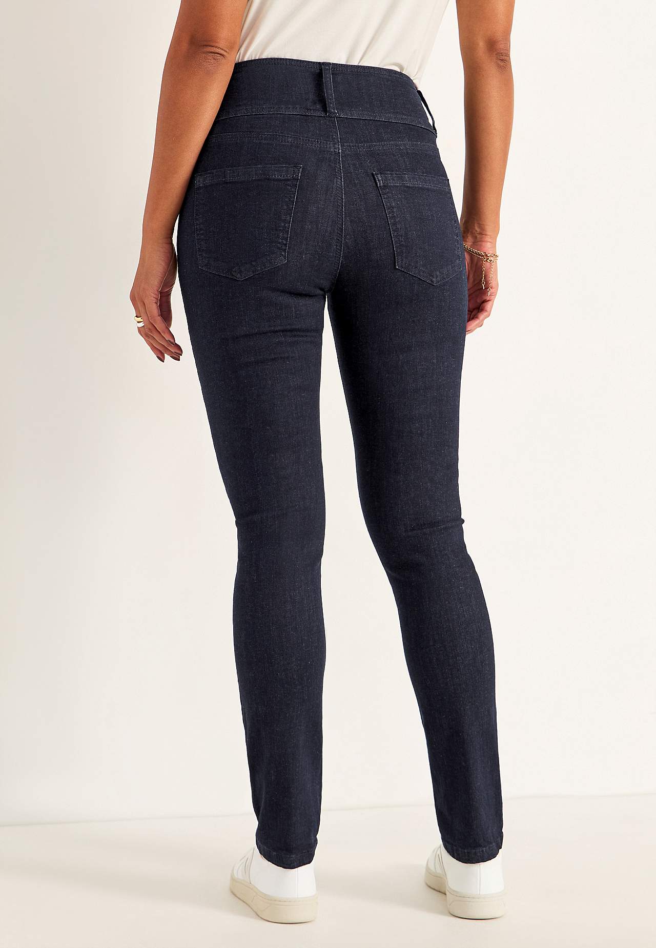 Smalle spijkerbroek met hoge taille - drie lengtes