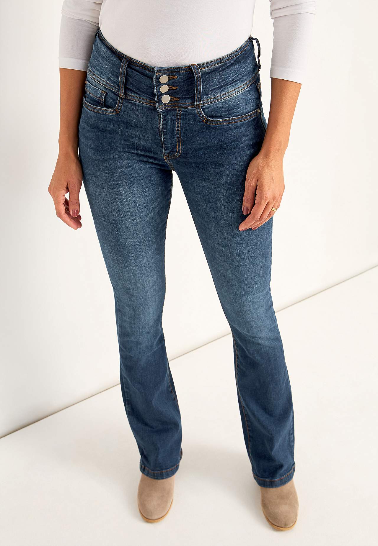 Bootcut jeans met hoge taille Jennifer