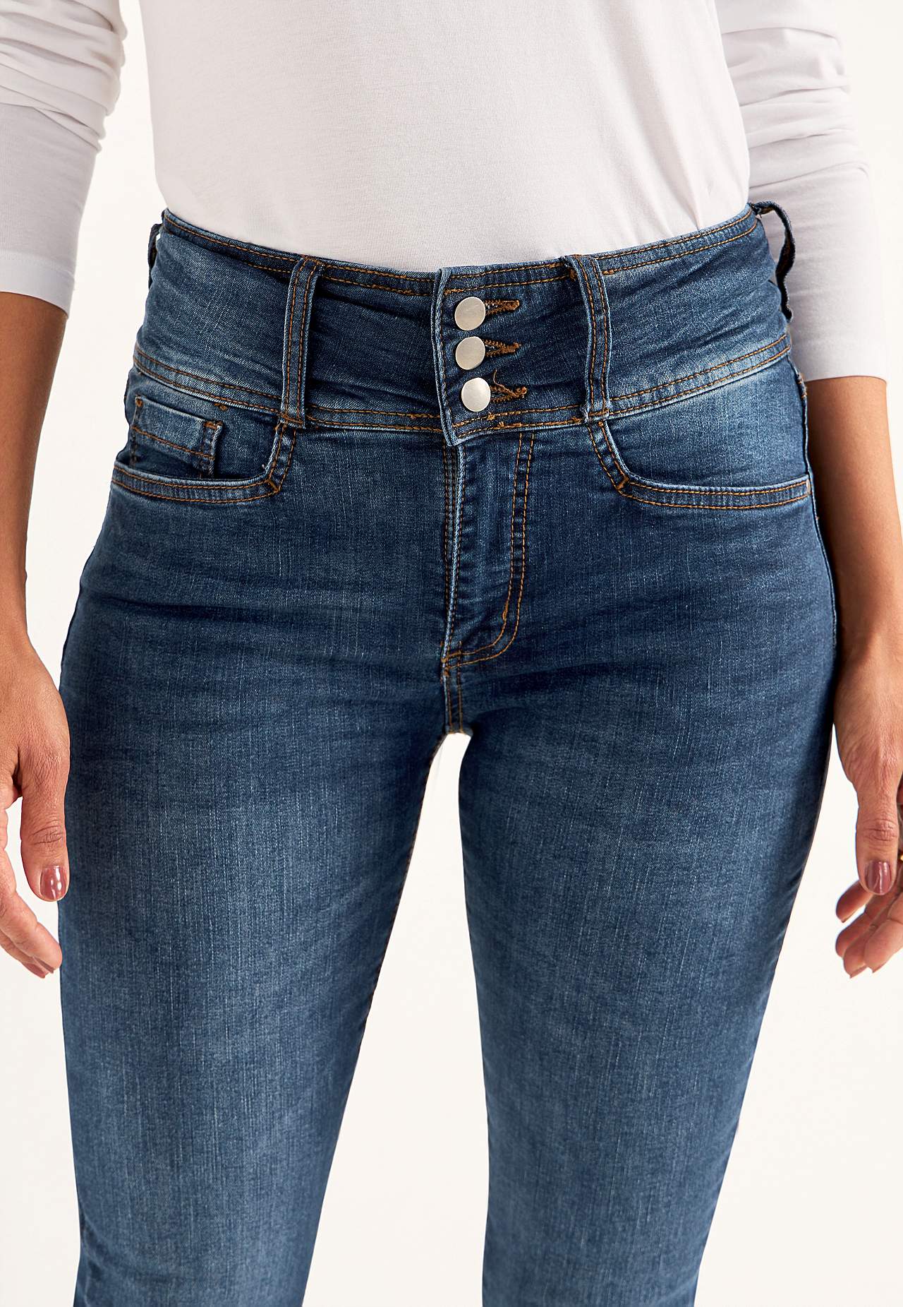 Bootcut jeans met hoge taille Jennifer