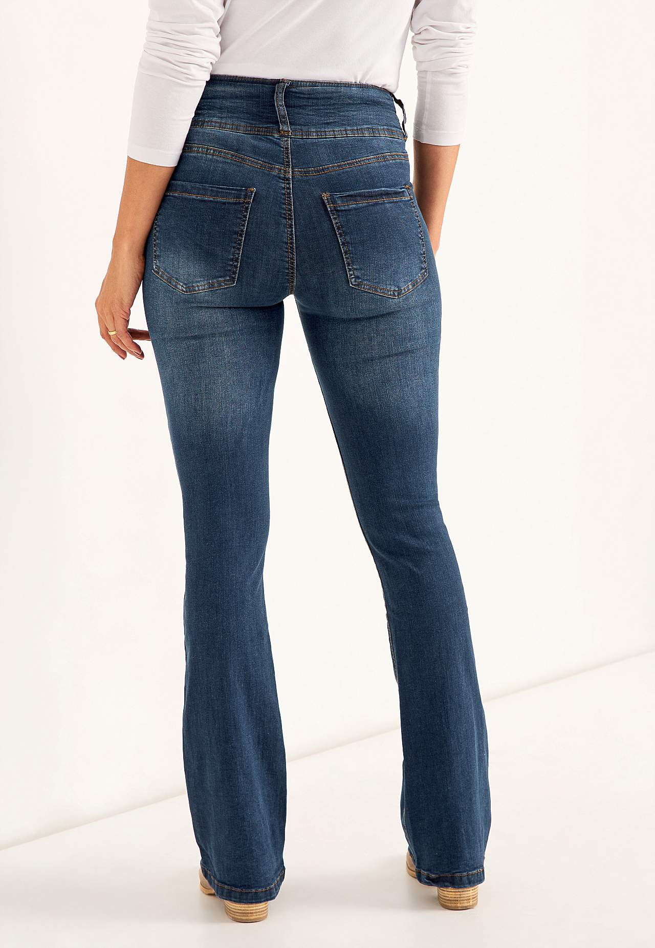Bootcut jeans met hoge taille Jennifer