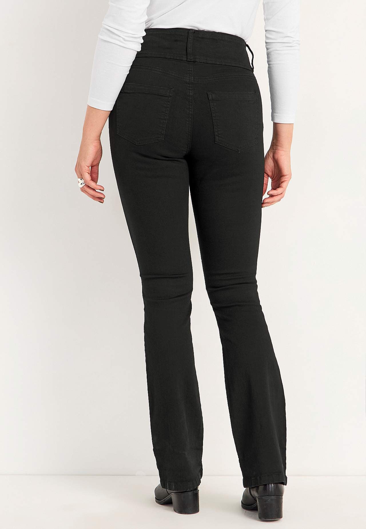 Bootcut jeans met hoge taille