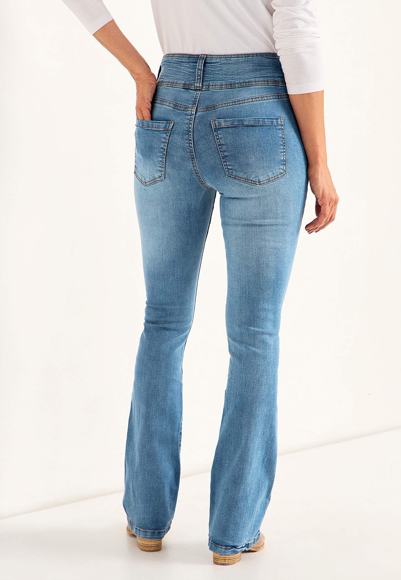 Bootcut jeans met hoge taille Jennifer