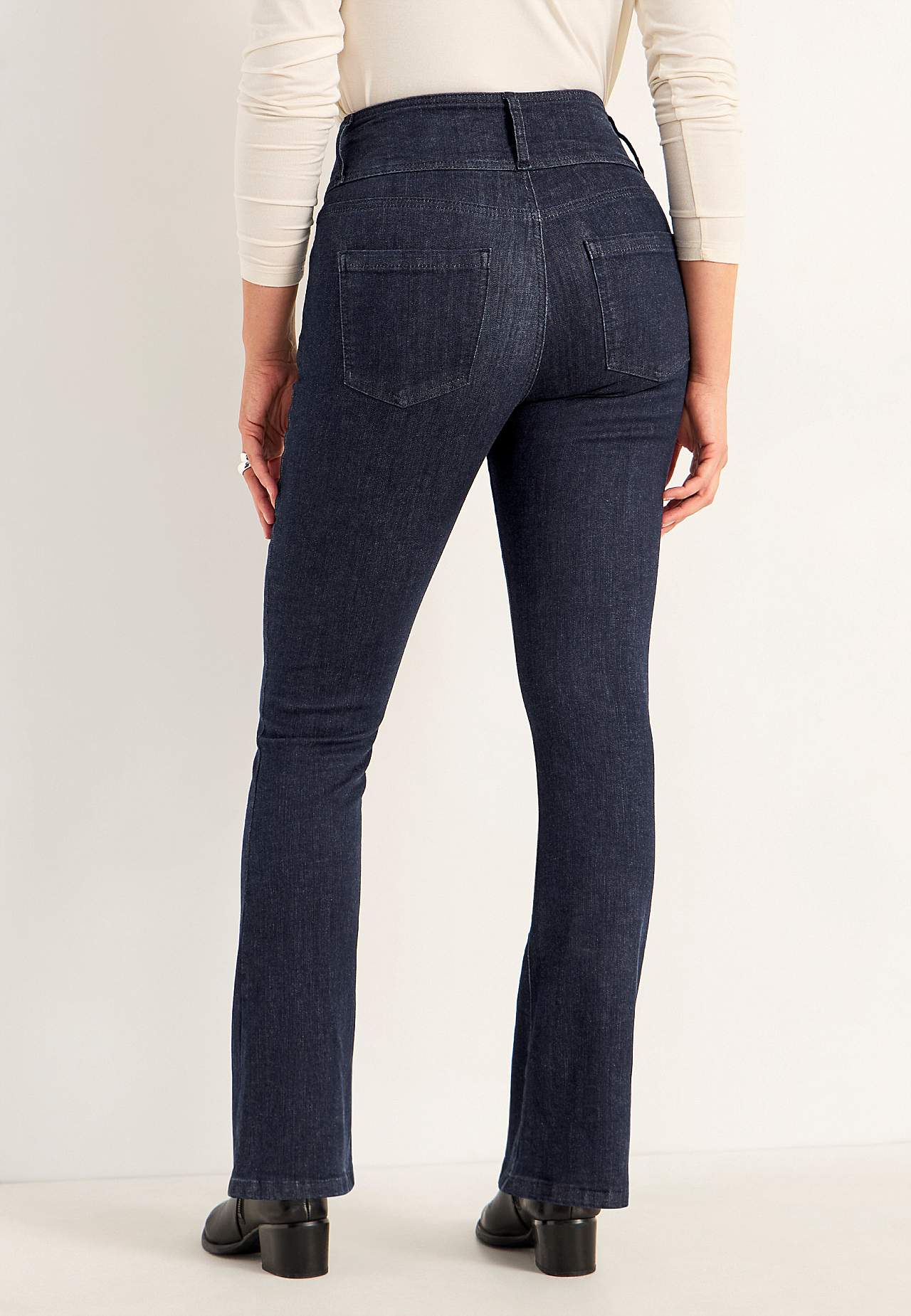 Bootcut jeans met hoge taille