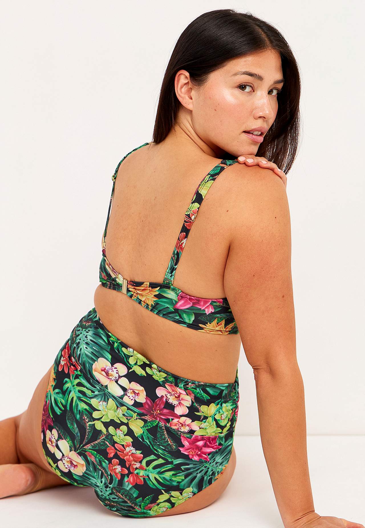 Bikini beha met tropisch patroon