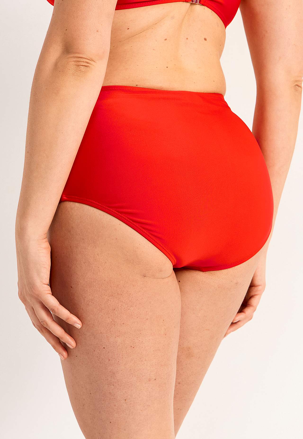 Eenkleurig bikinibroekje met hoge taille Honolulu