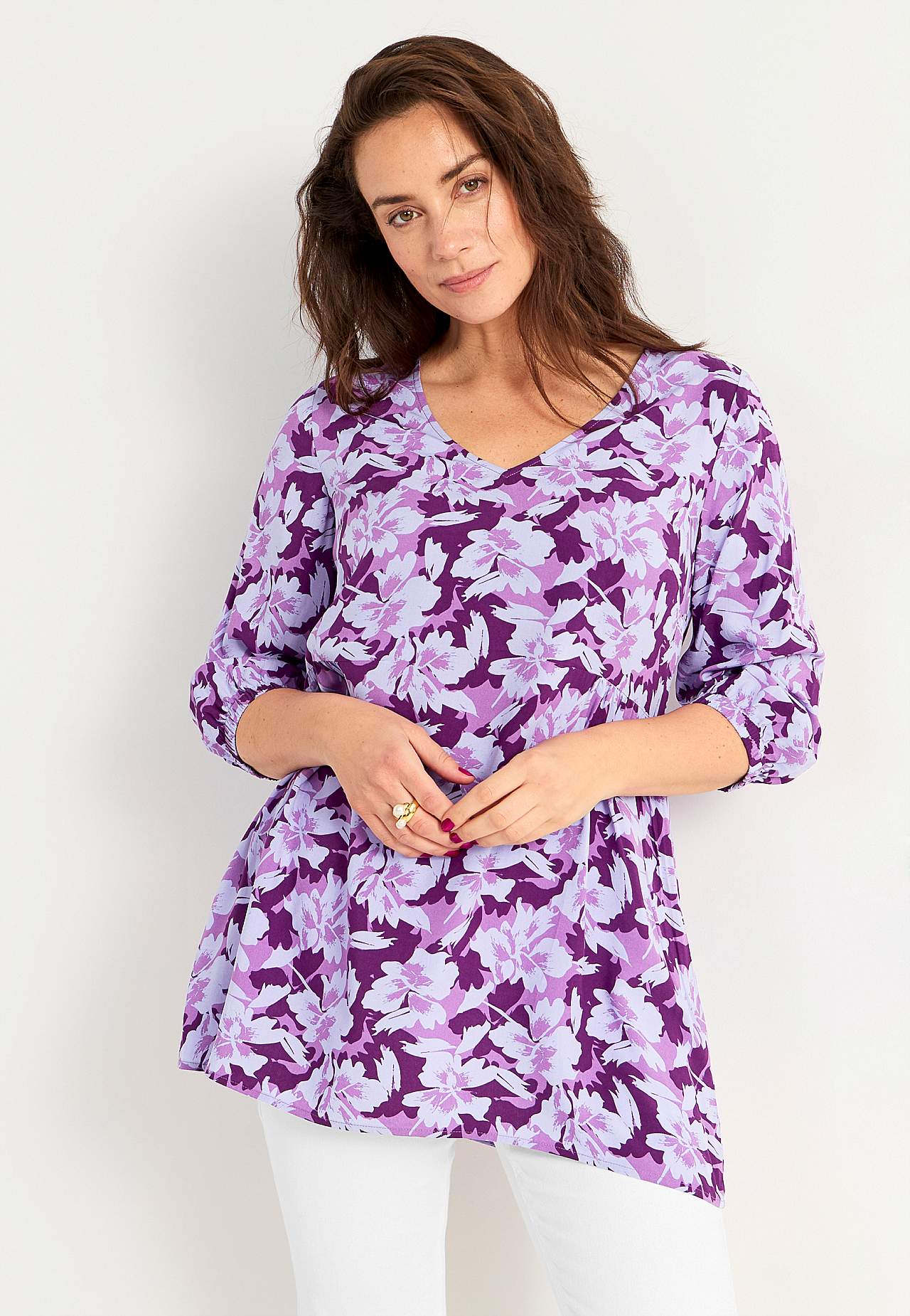 Tuniek met 3/4 mouw