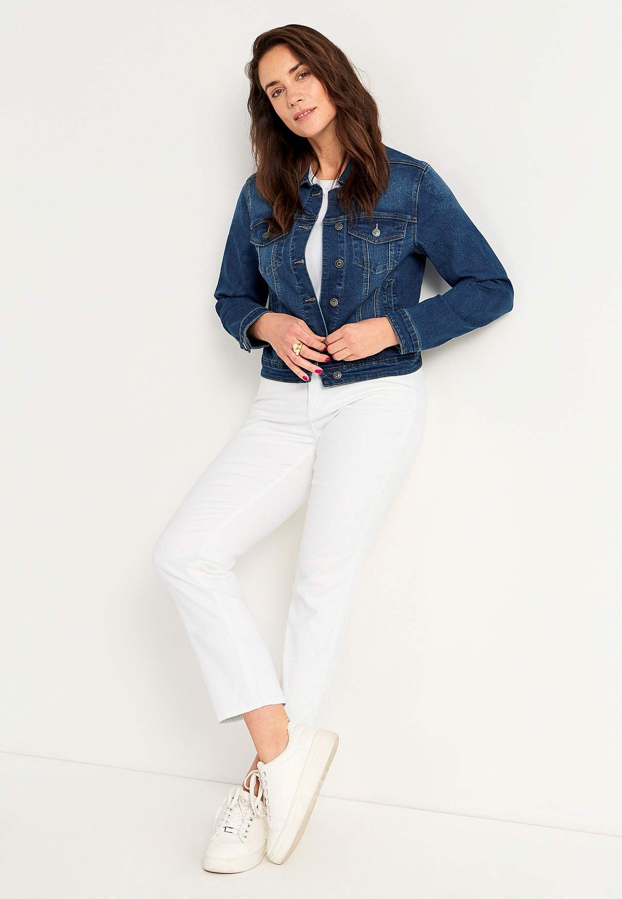 Denim jas met rek