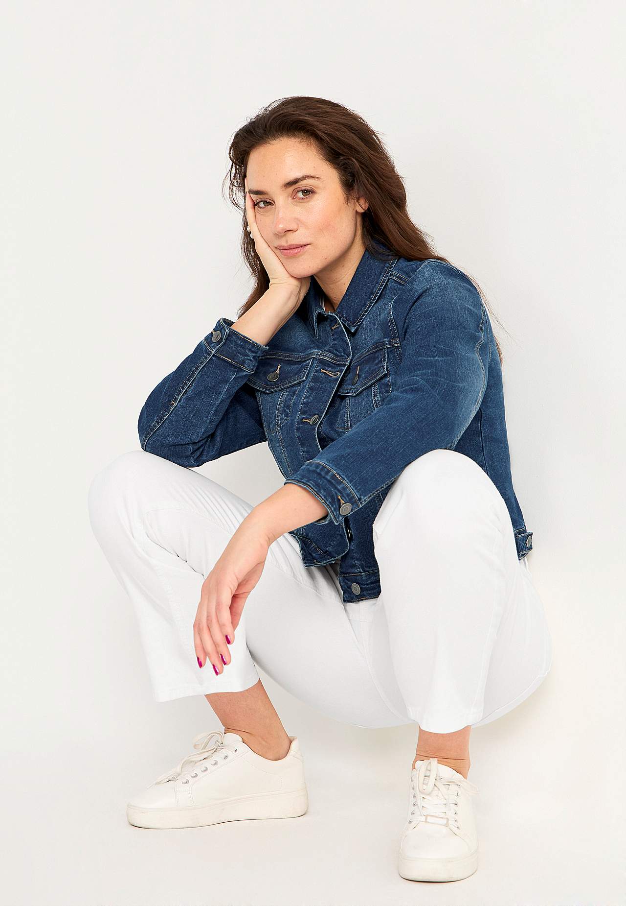 Denim jas met rek