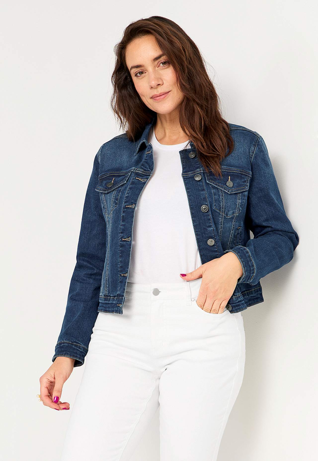 Denim jas met rek