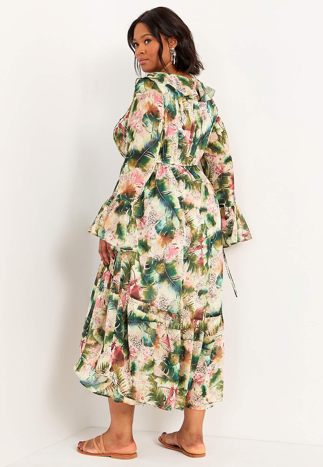 Chiffon-jurk met patroon Thessaloniki