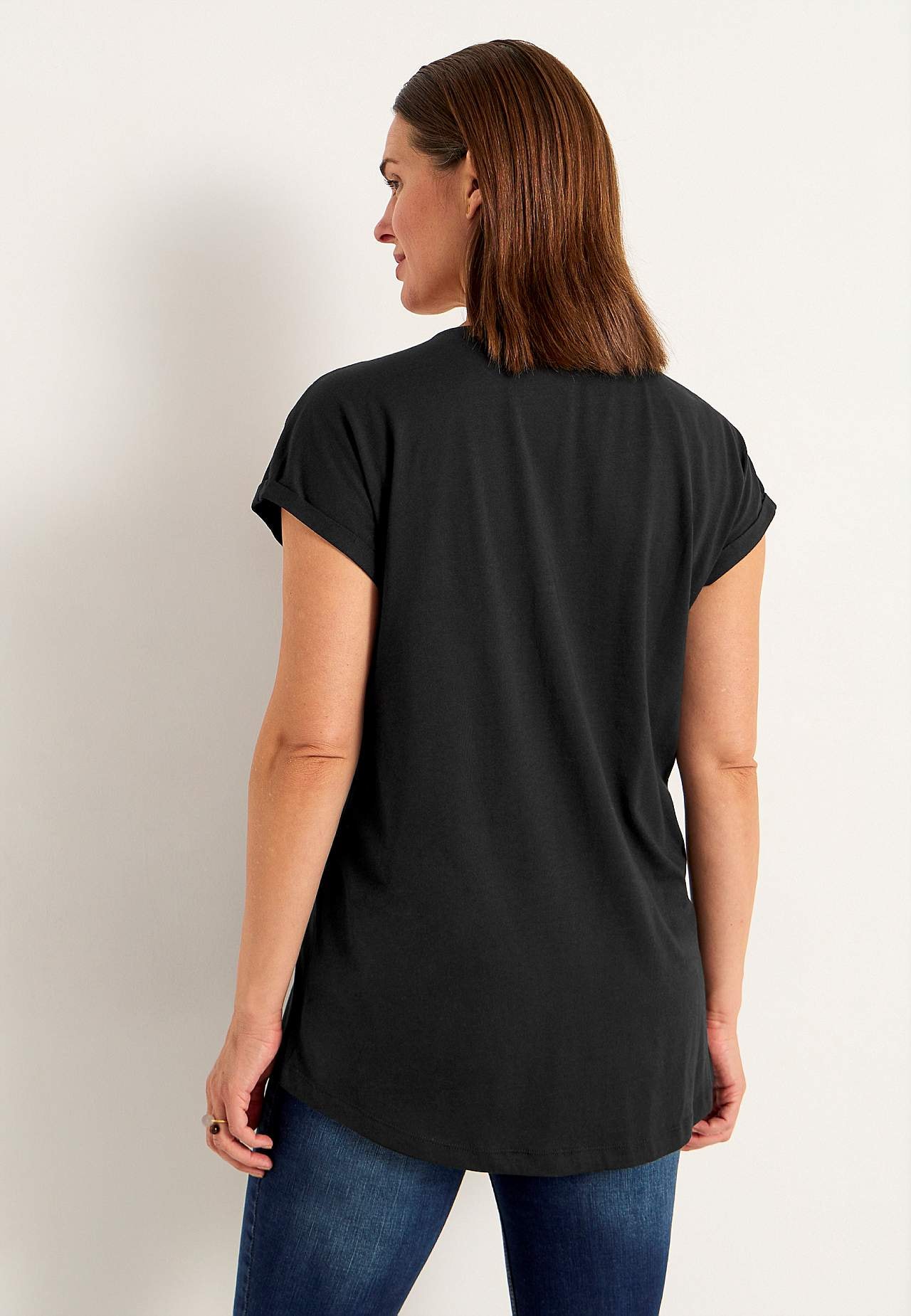 Jersey tuniek met korte mouwen