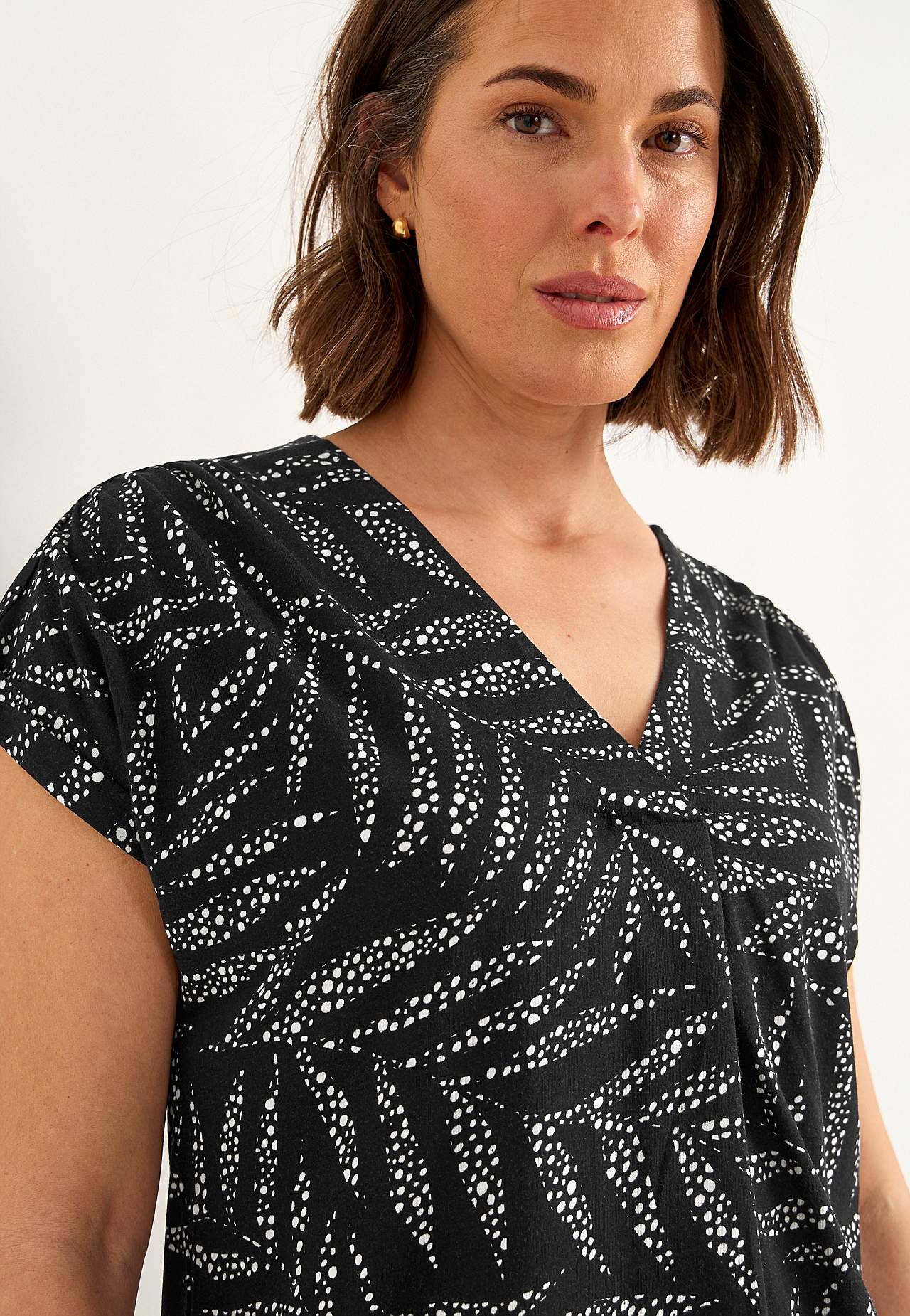 Jersey tuniek met korte mouwen
