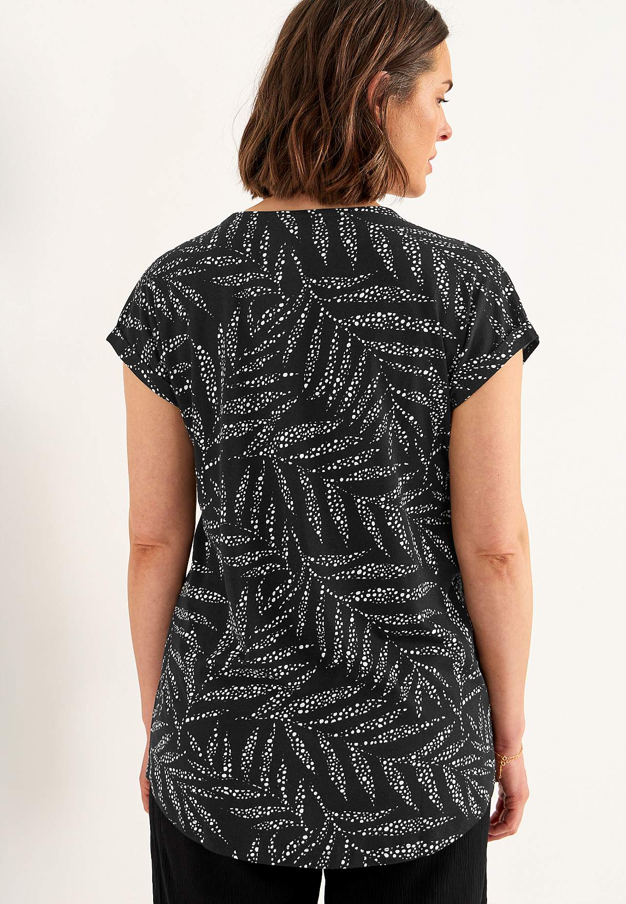 Jersey tuniek met korte mouwen