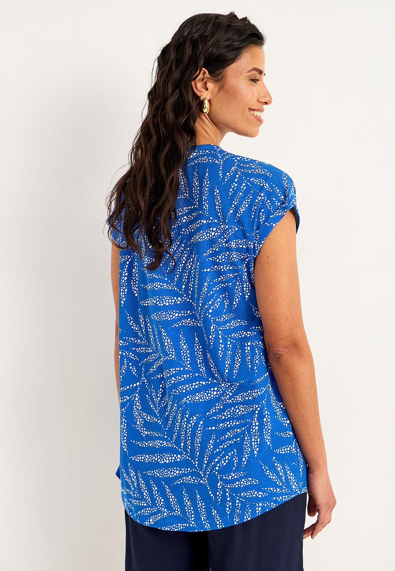 Jersey tuniek met korte mouwen