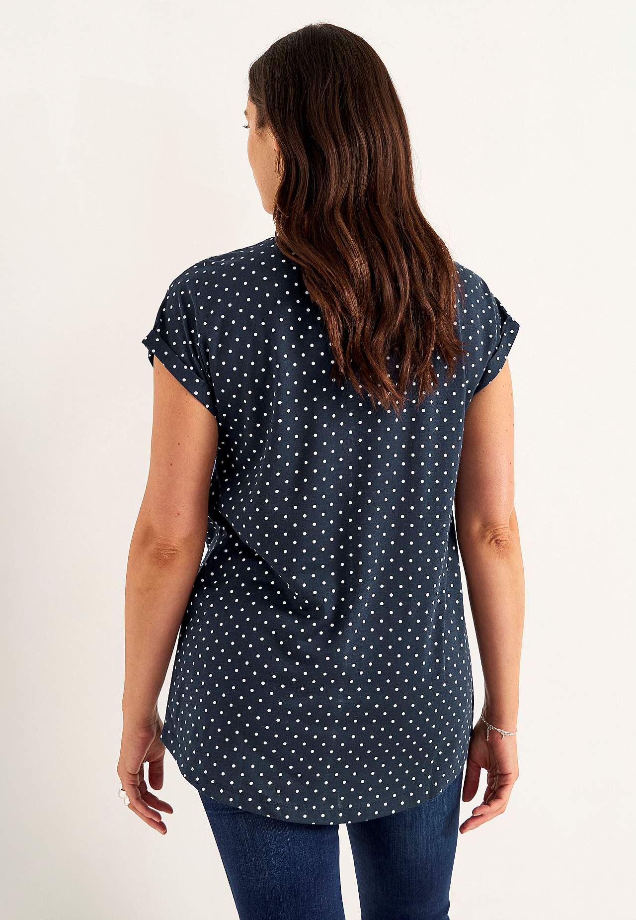 Jersey tuniek met korte mouwen