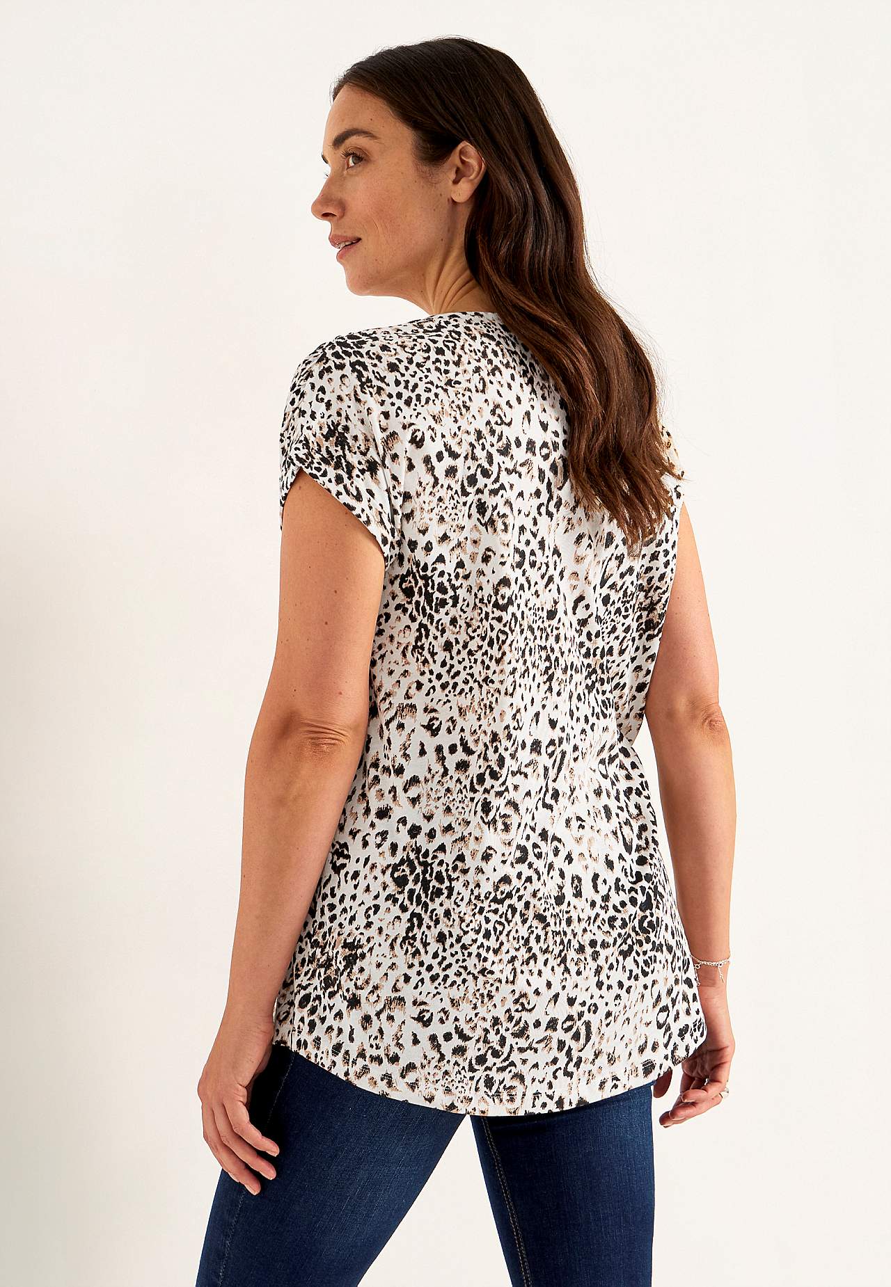 Jersey tuniek met korte mouwen