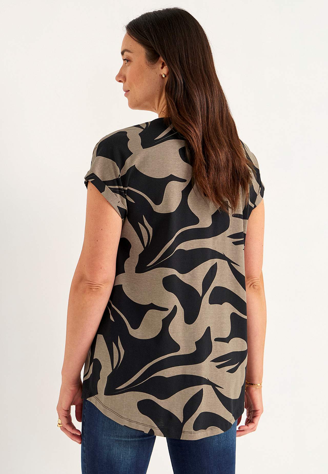 Jersey tuniek met korte mouwen