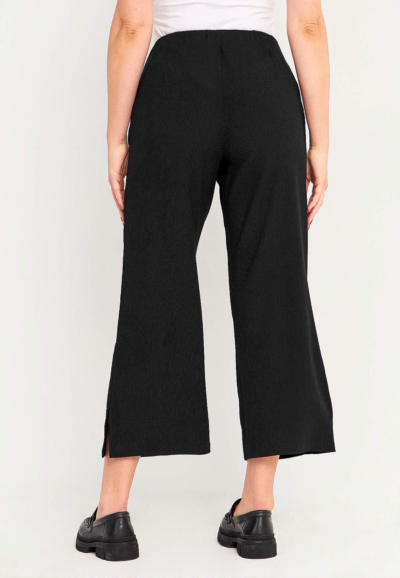 Jersey broek met structureel motief