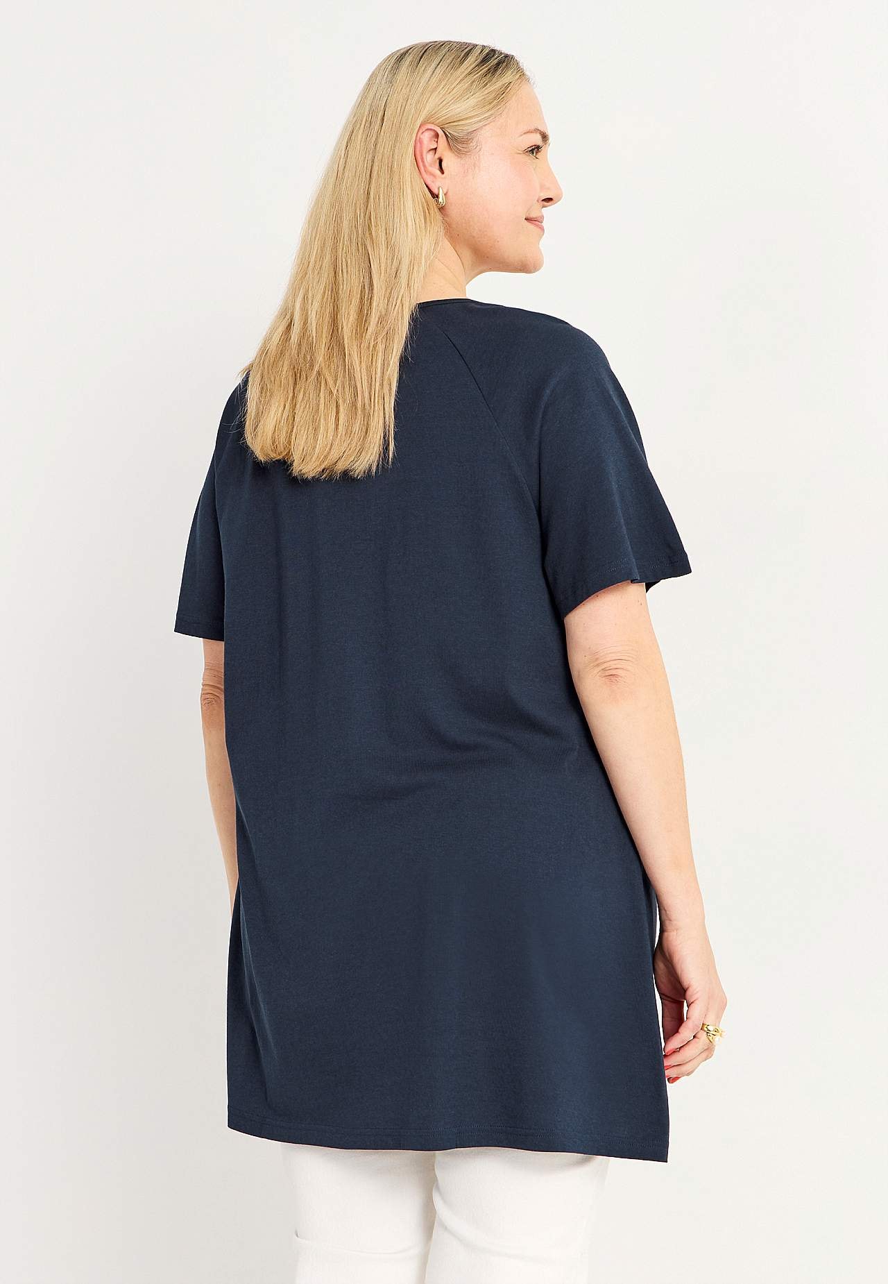 Jersey tuniek met korte mouwen