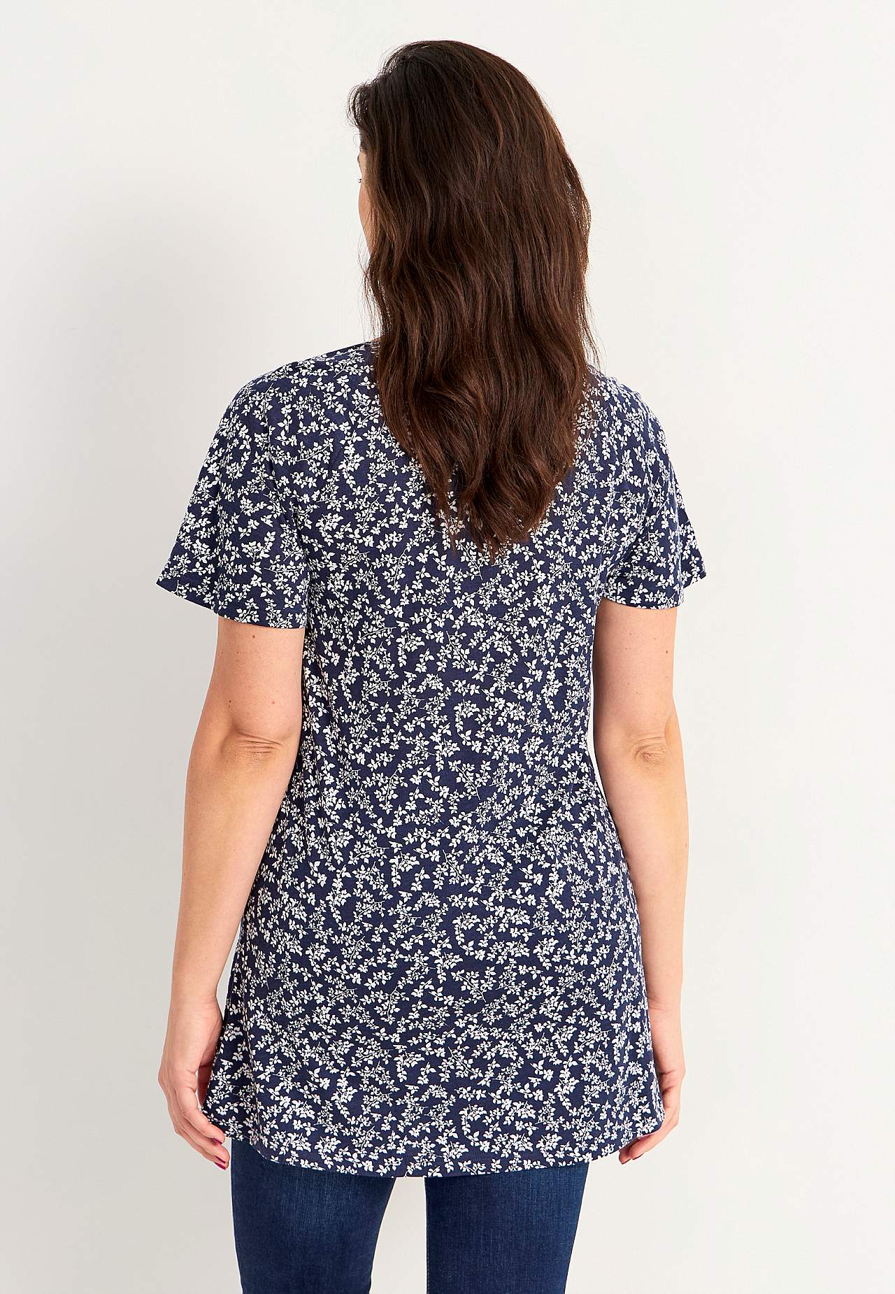 Jersey tuniek met korte mouwen