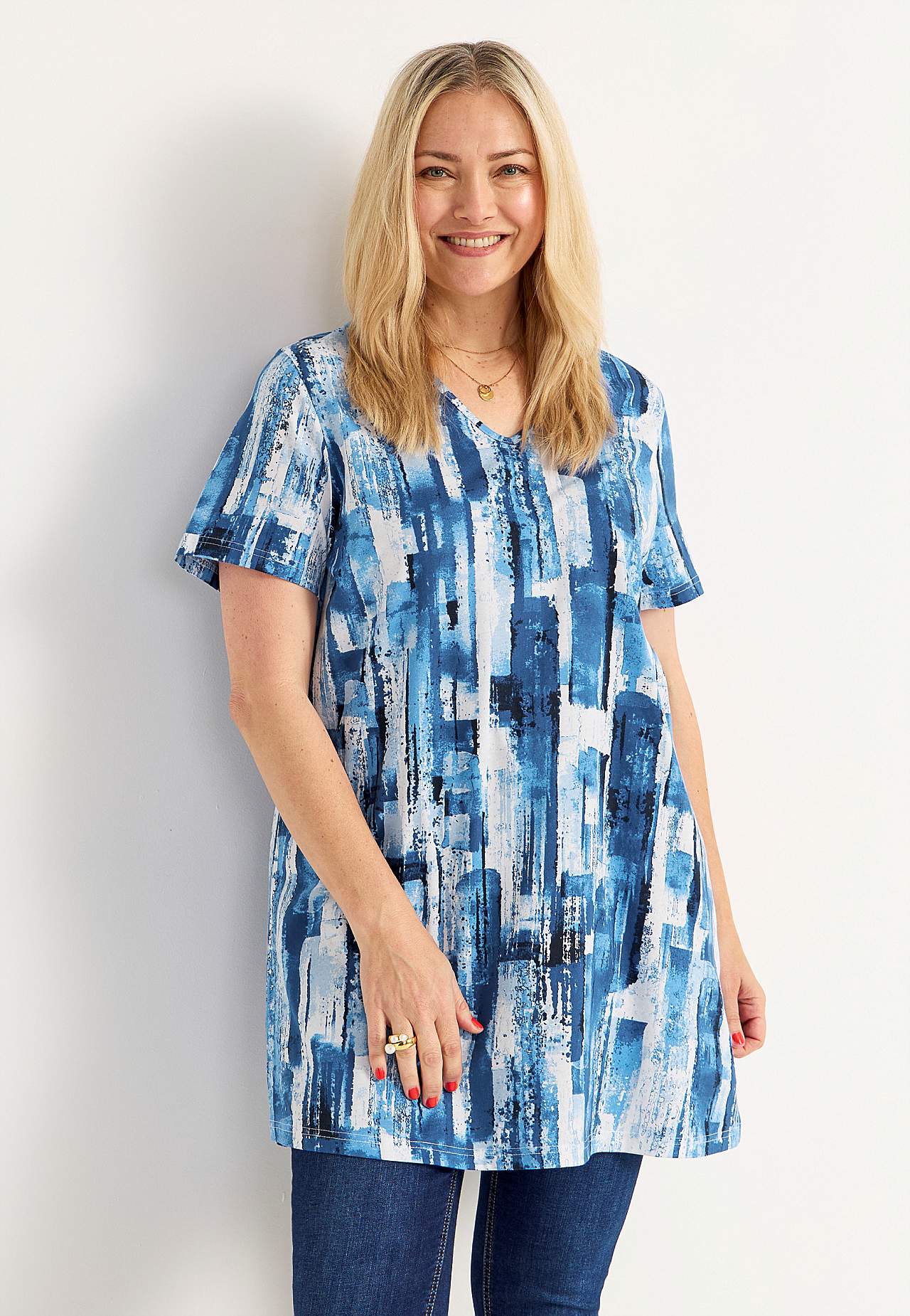 Jersey tuniek met korte mouwen Bigitta Set van 2