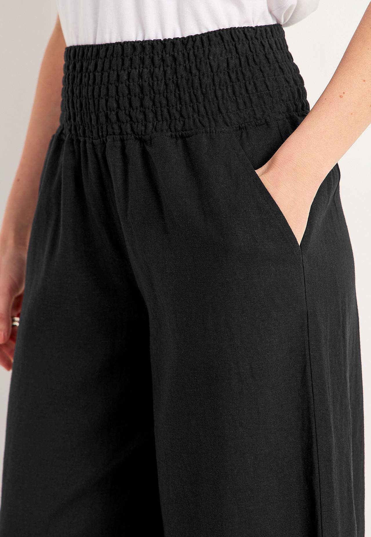 Culotte broek van linnen-mix Lisette