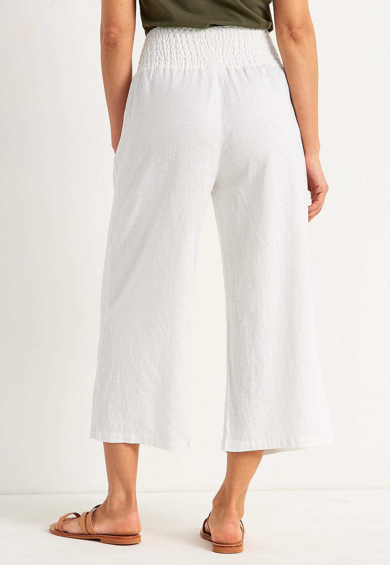 Culotte broek van linnen-mix Lisette