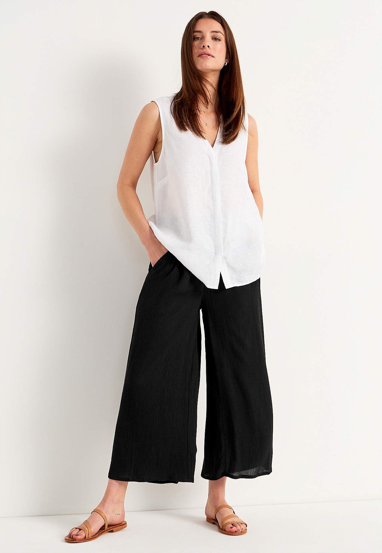 Van crèpe culotte broek