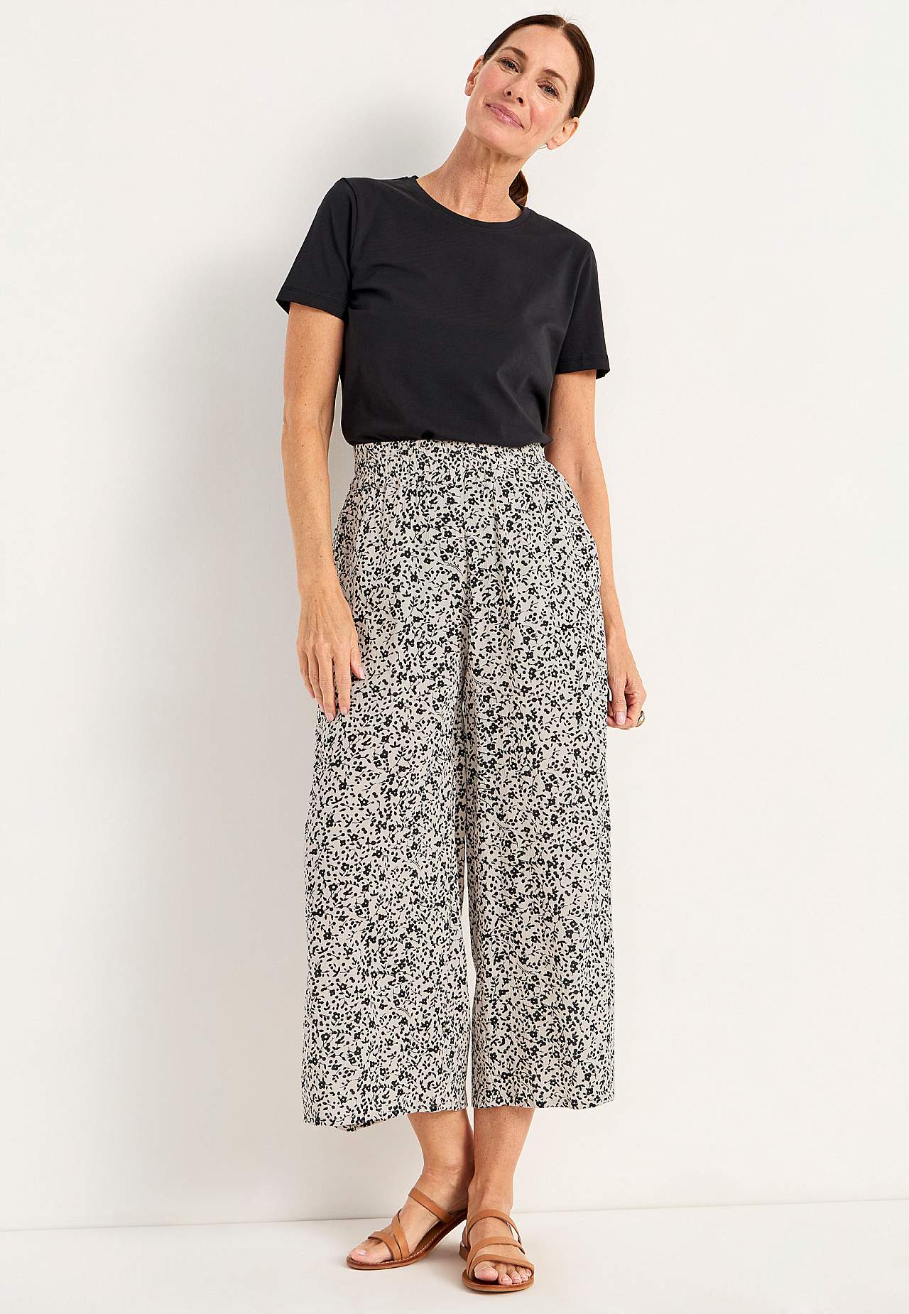 Van crèpe culotte broek Mia