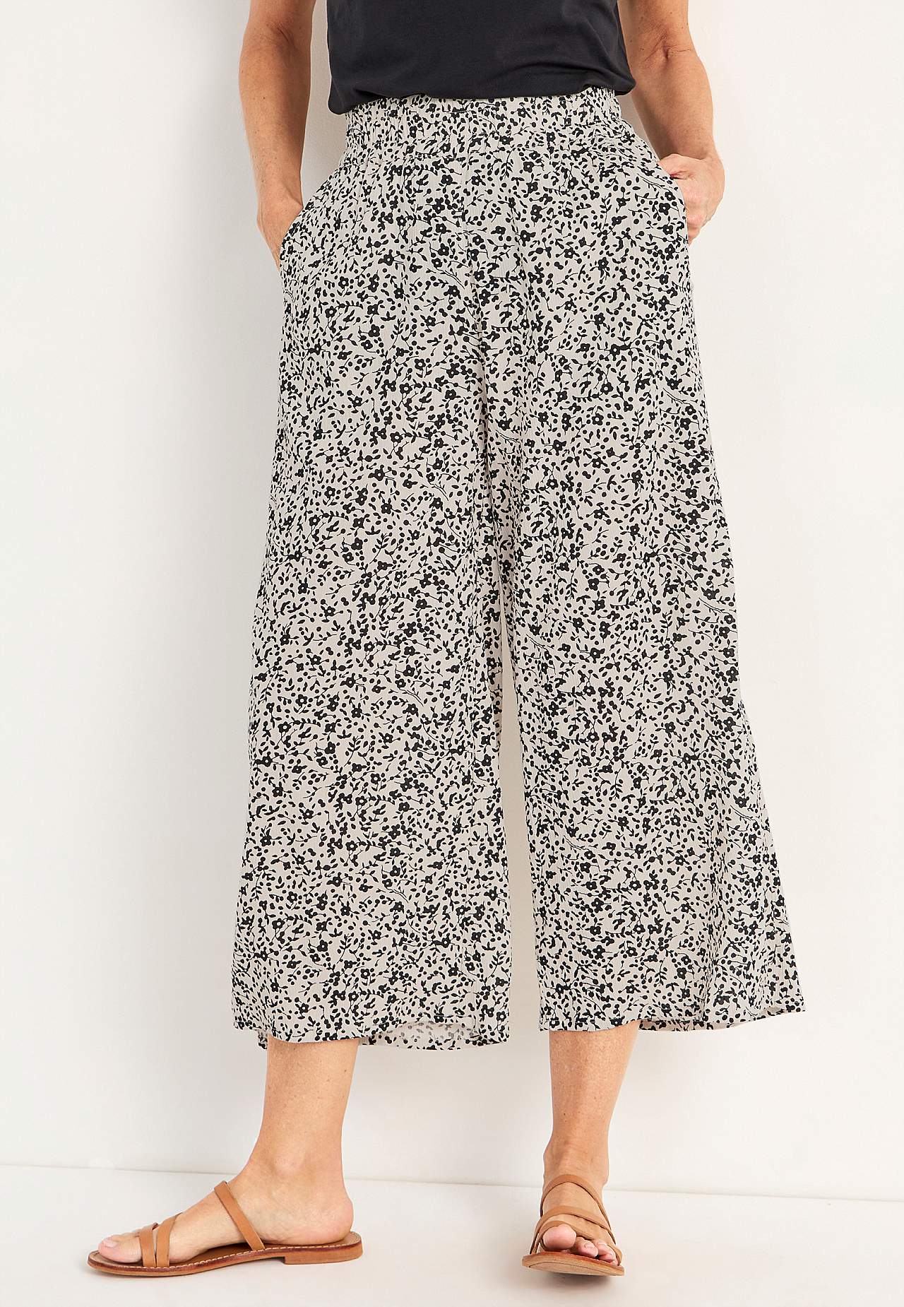 Van crèpe culotte broek Mia
