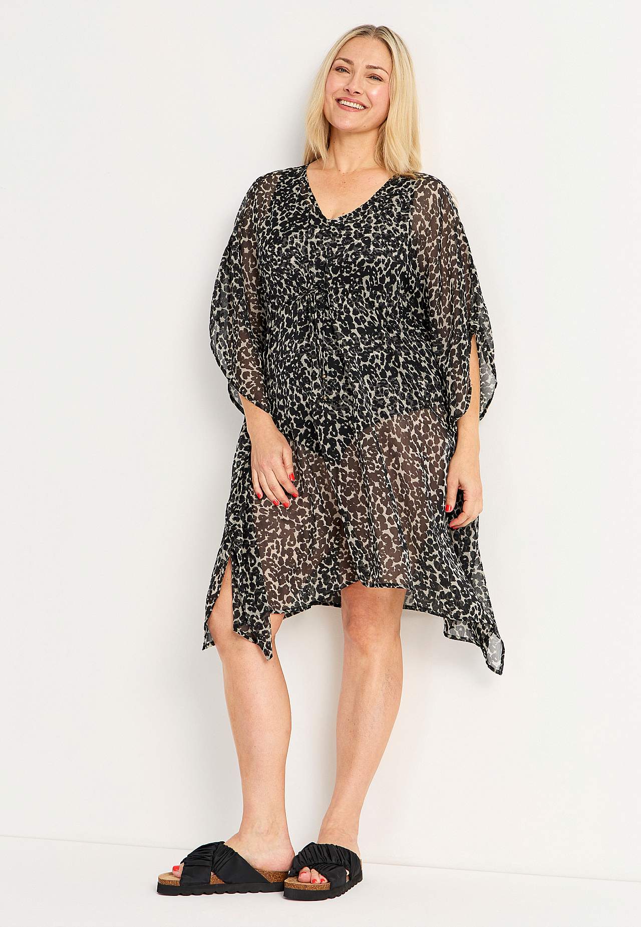 Met patroon strandkaftan