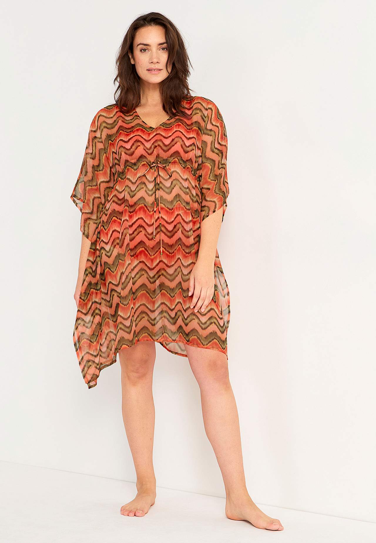 Met patroon strandkaftan