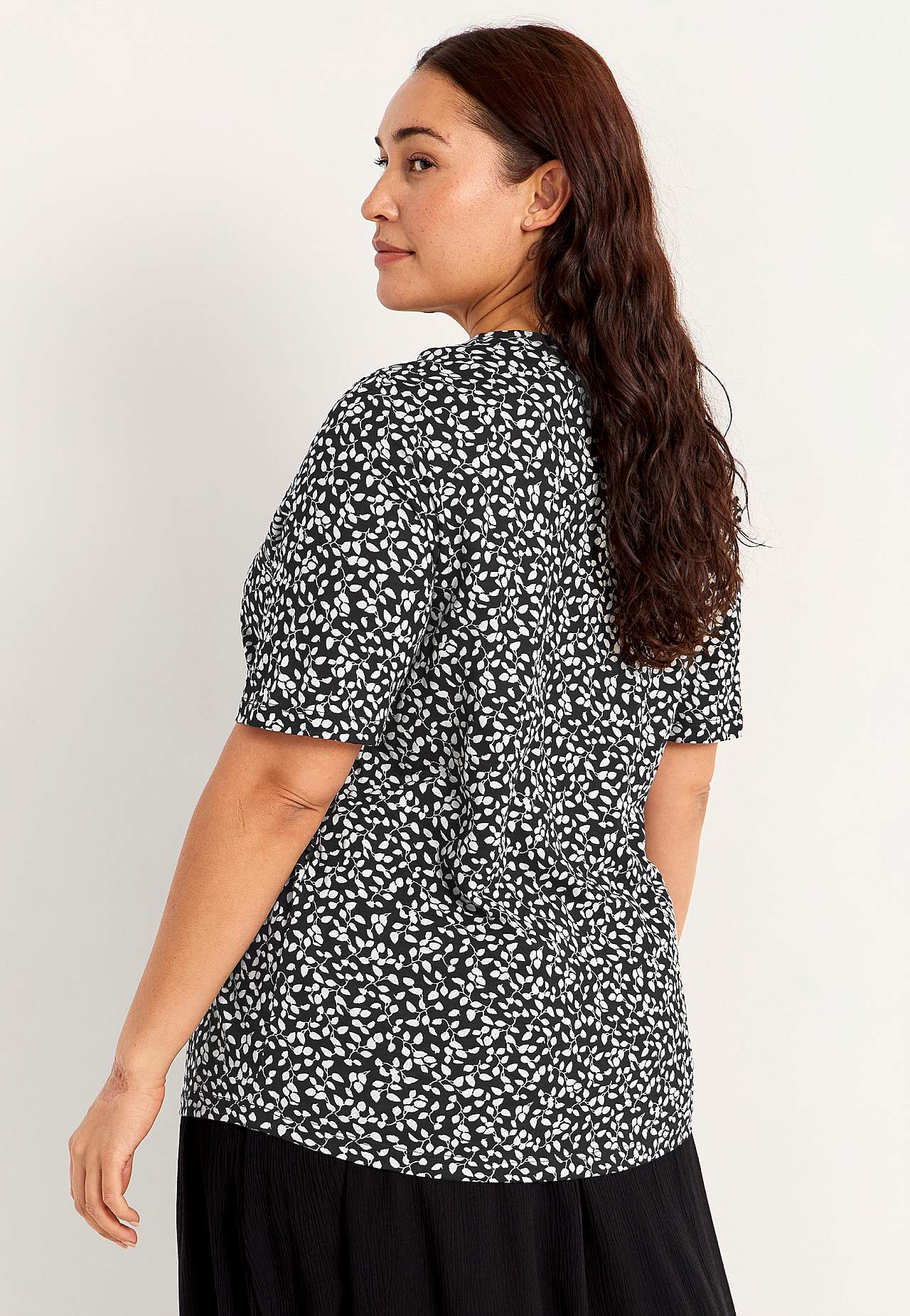 Jersey-topje met korte mouwen