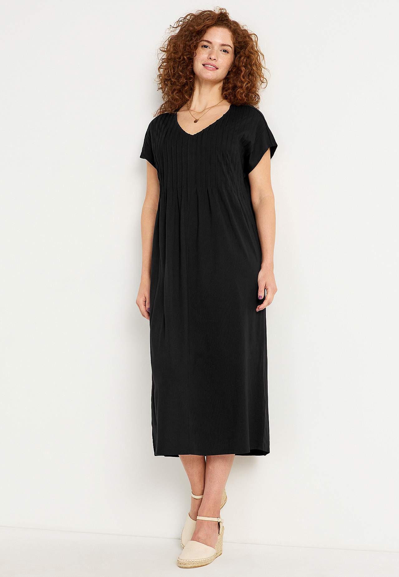 Kaftanjurk van tricot
