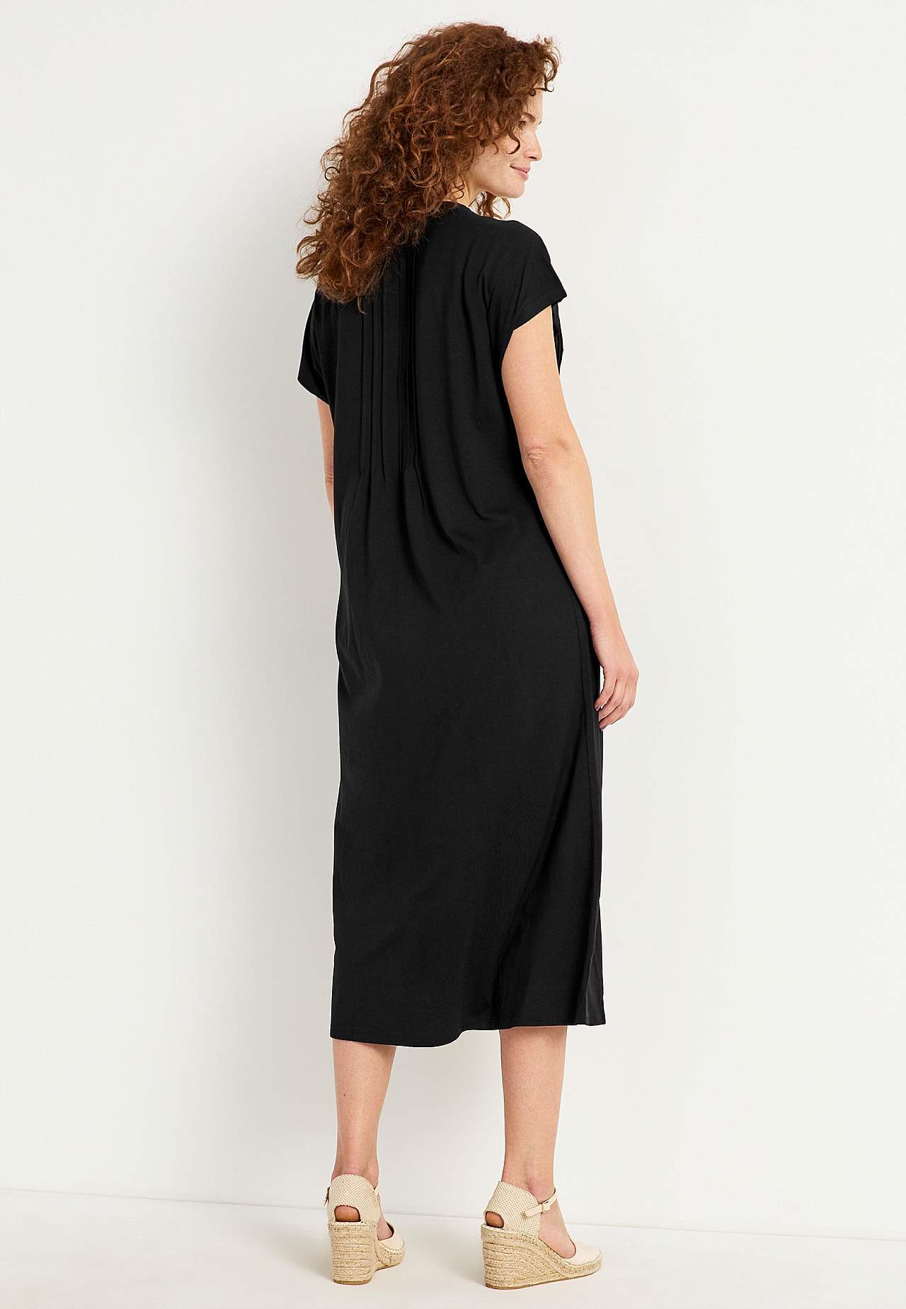 Kaftanjurk van tricot