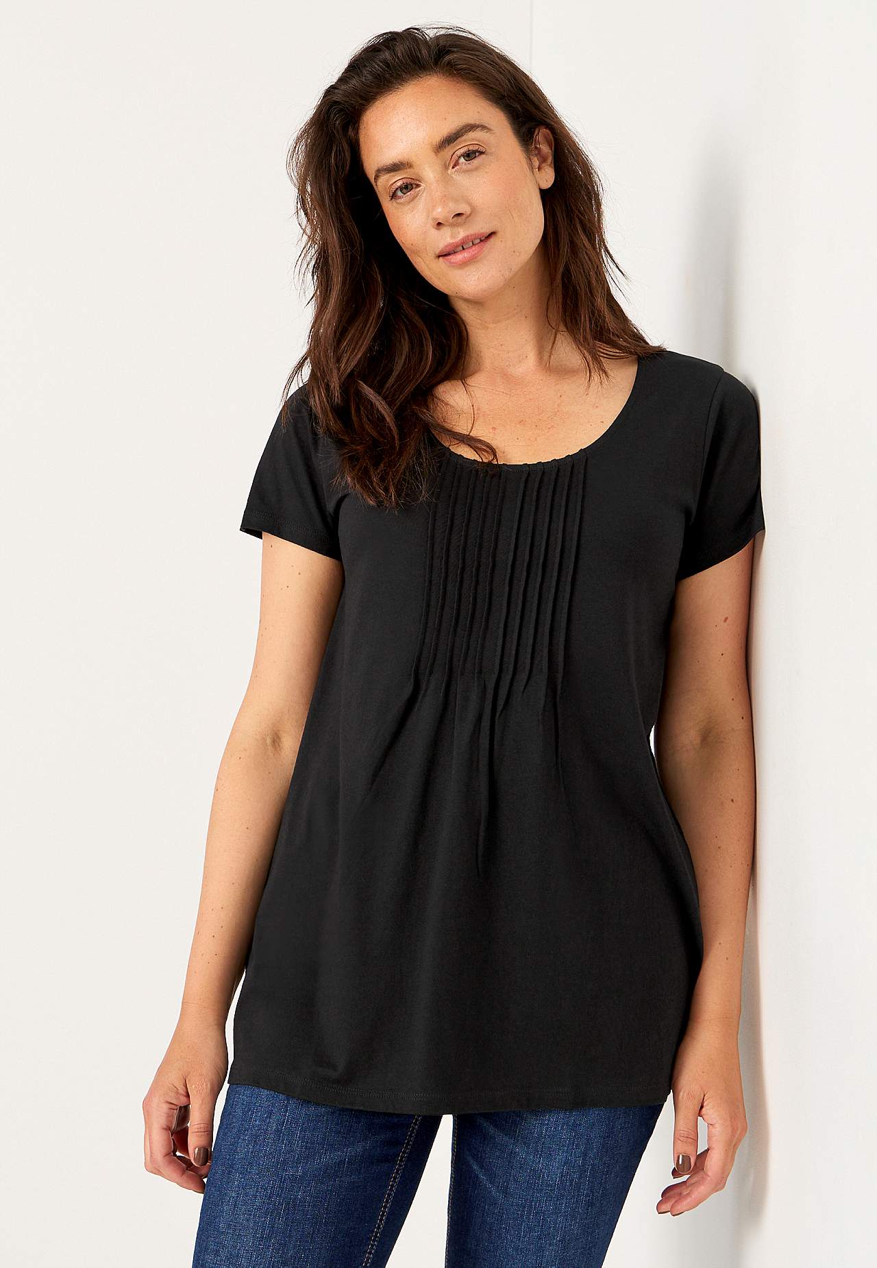 Jersey tuniek met korte mouwen