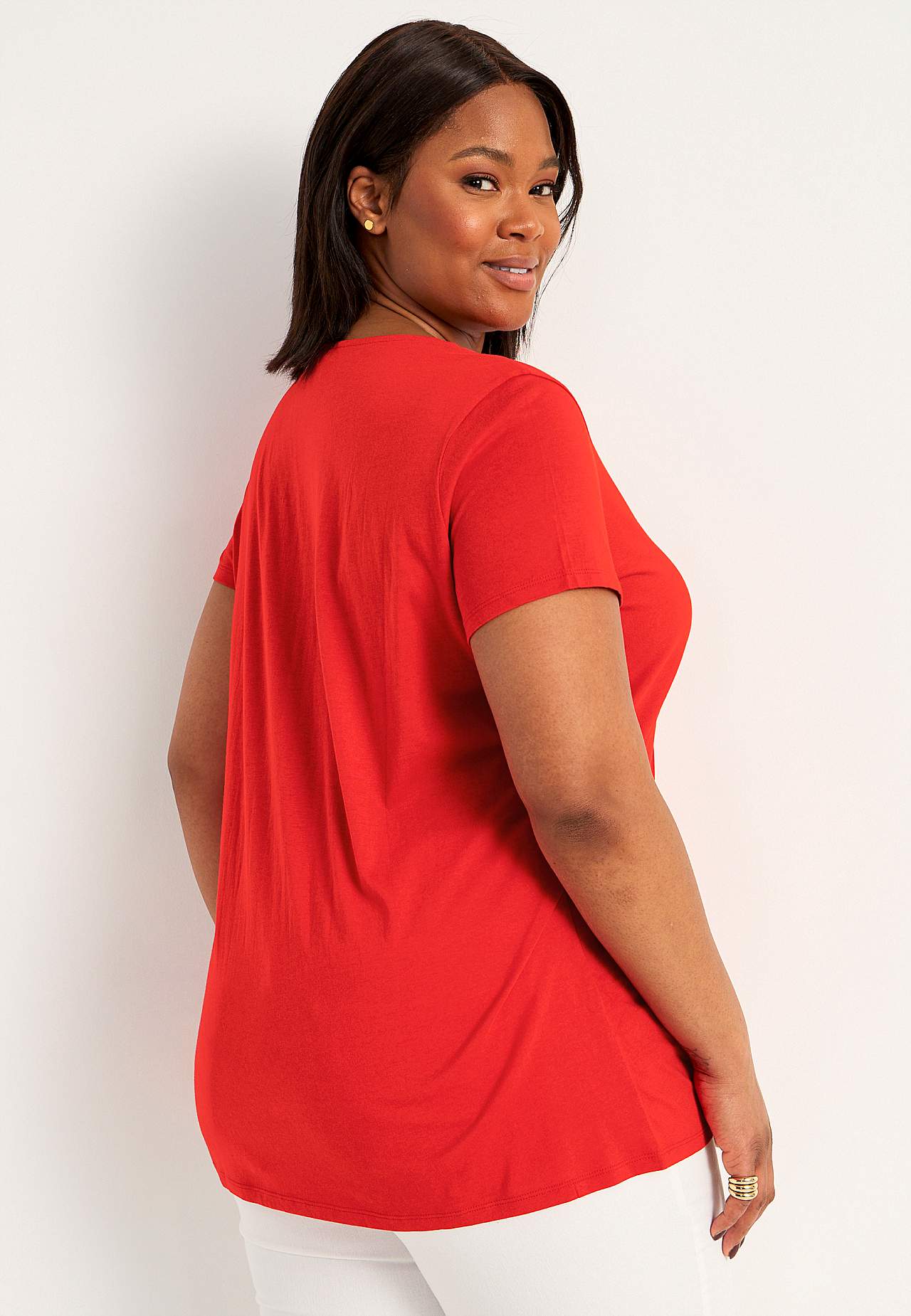 Jersey tuniek met korte mouwen