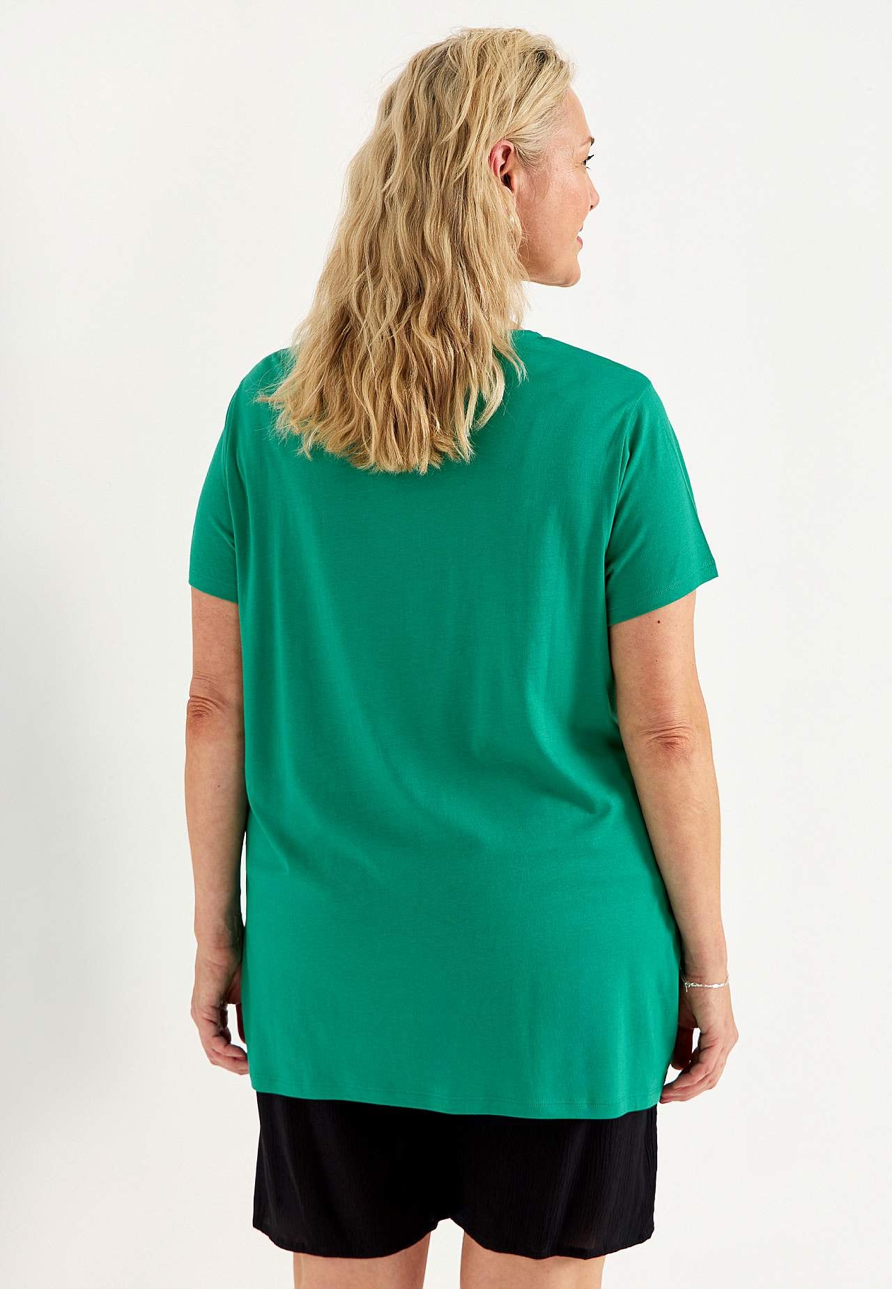 Jersey tuniek met korte mouwen