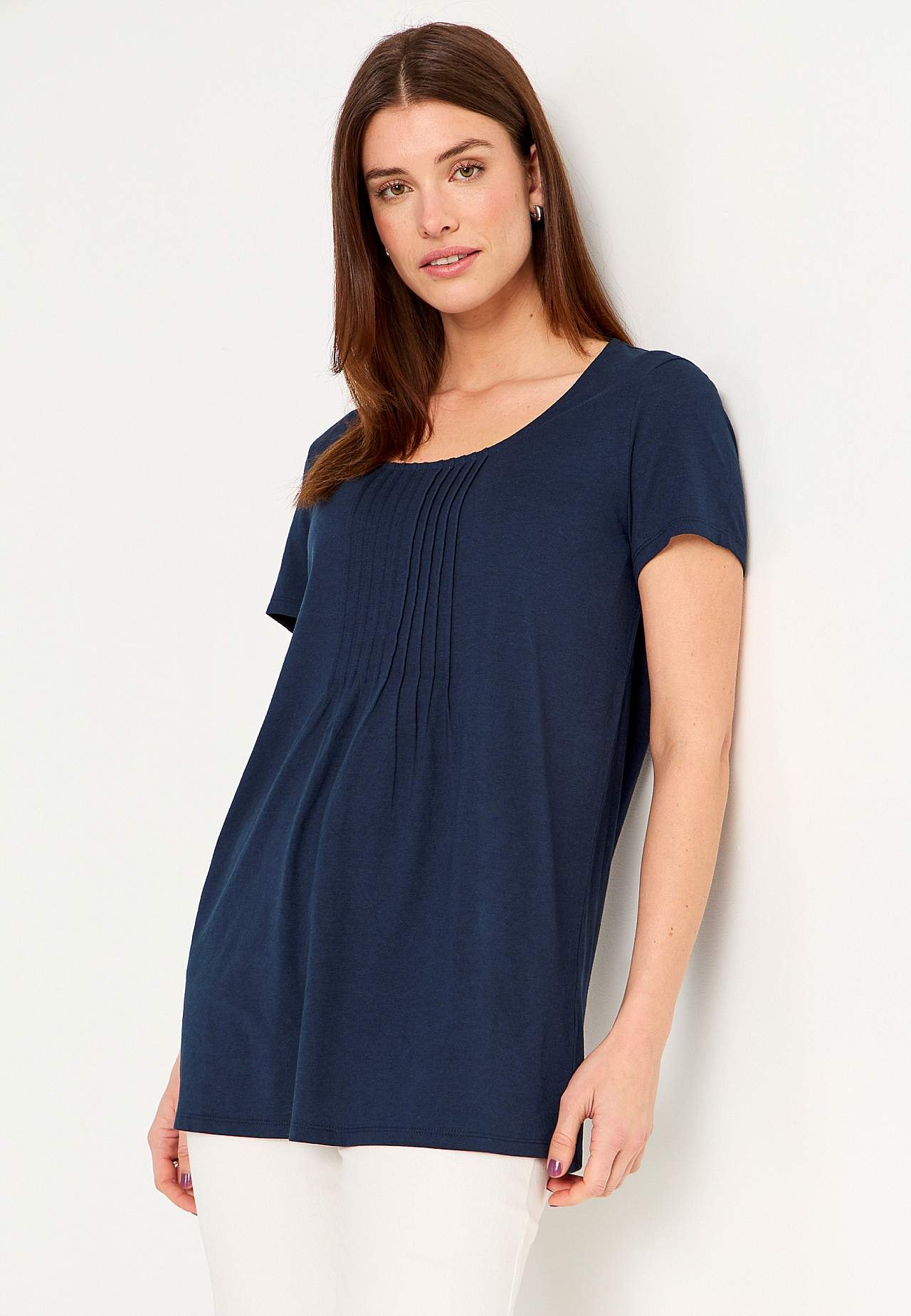 Jersey tuniek met korte mouwen