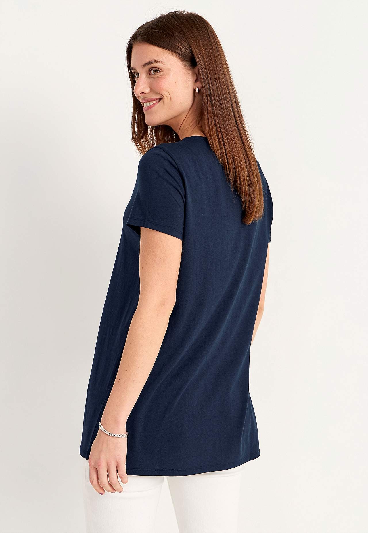 Jersey tuniek met korte mouwen