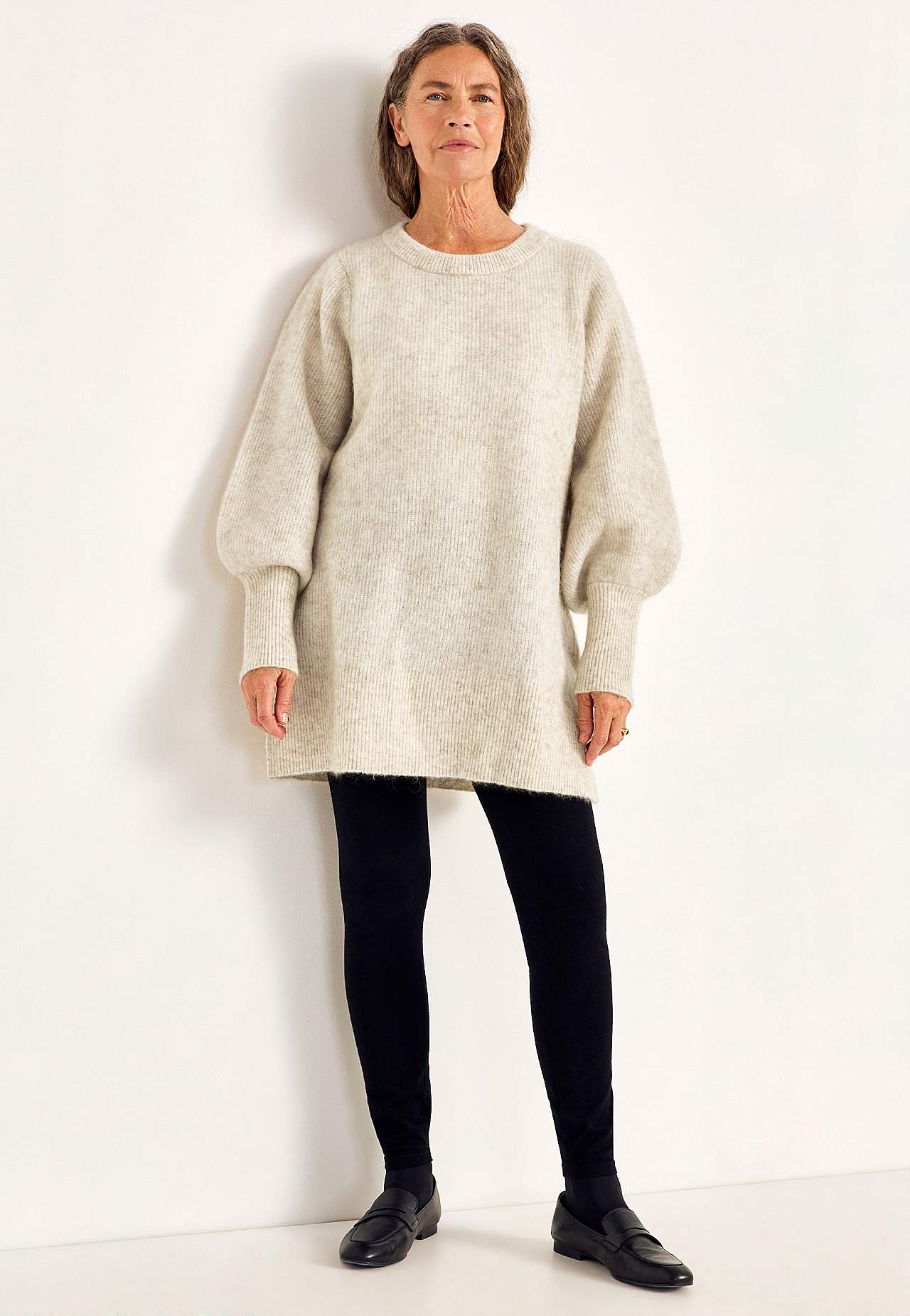 Tuniek Premium van mohair- en wolmix